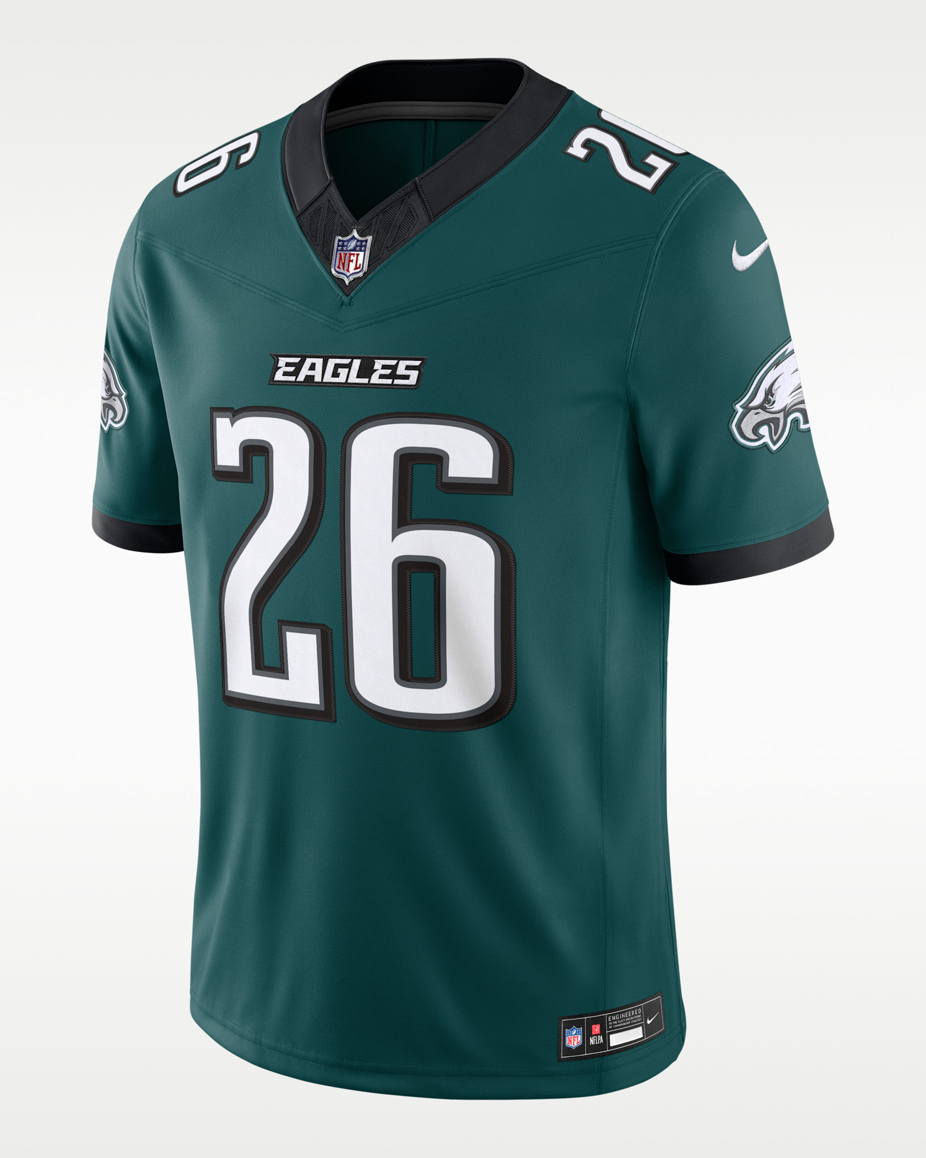 Jersey Nike Dri-FIT de la NFL Limited para hombre Saquon Barkley Philadelphia Eagles - Verde/Negro