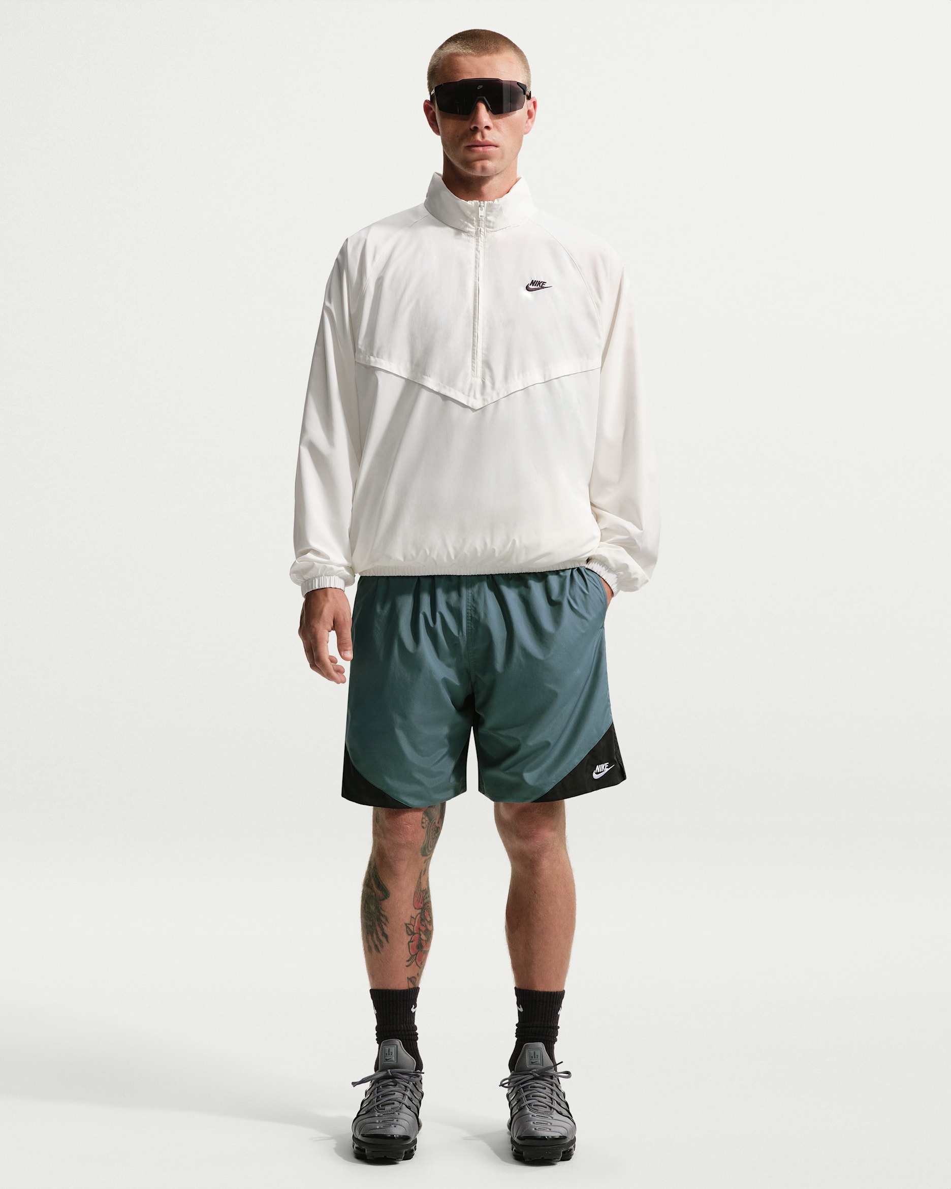 Nike Windrunner Men's Shorts - Mineral Slate/Black/White