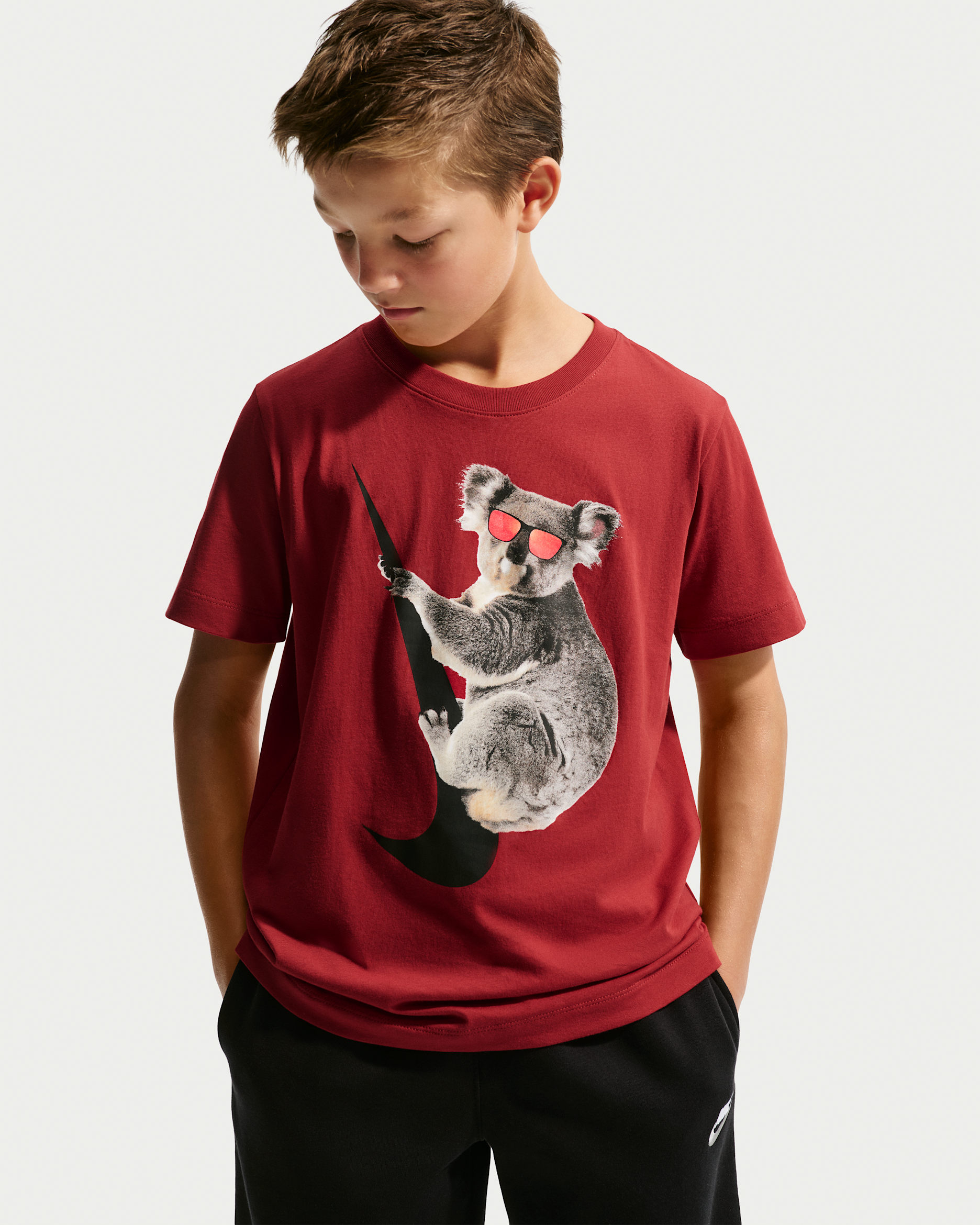 Nike Sportswear Big Kids' T-Shirt - Tough Red