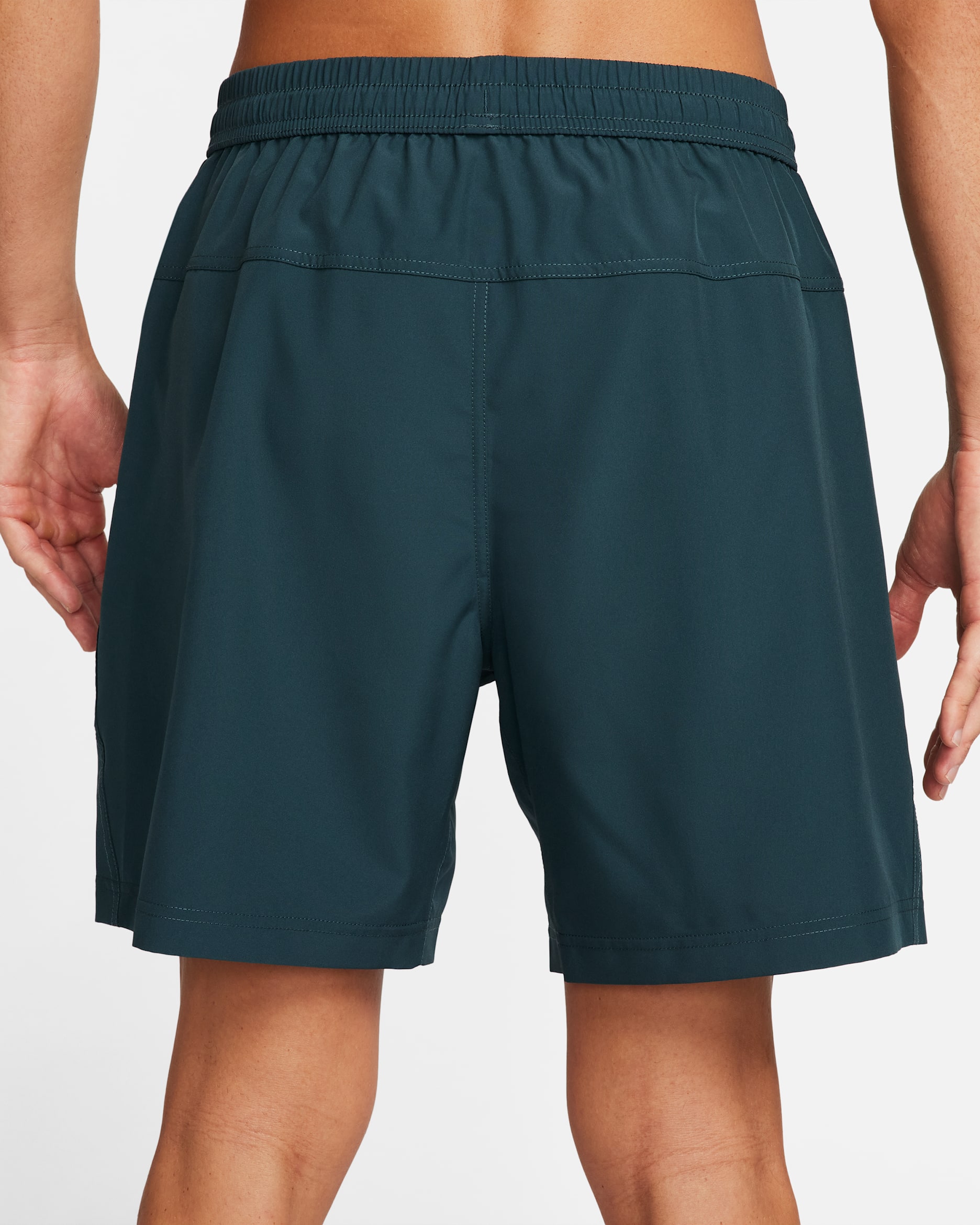 Nike Dri-FIT Form Men's 18cm (approx.) Unlined Versatile Shorts - Deep Jungle/Luminous Green