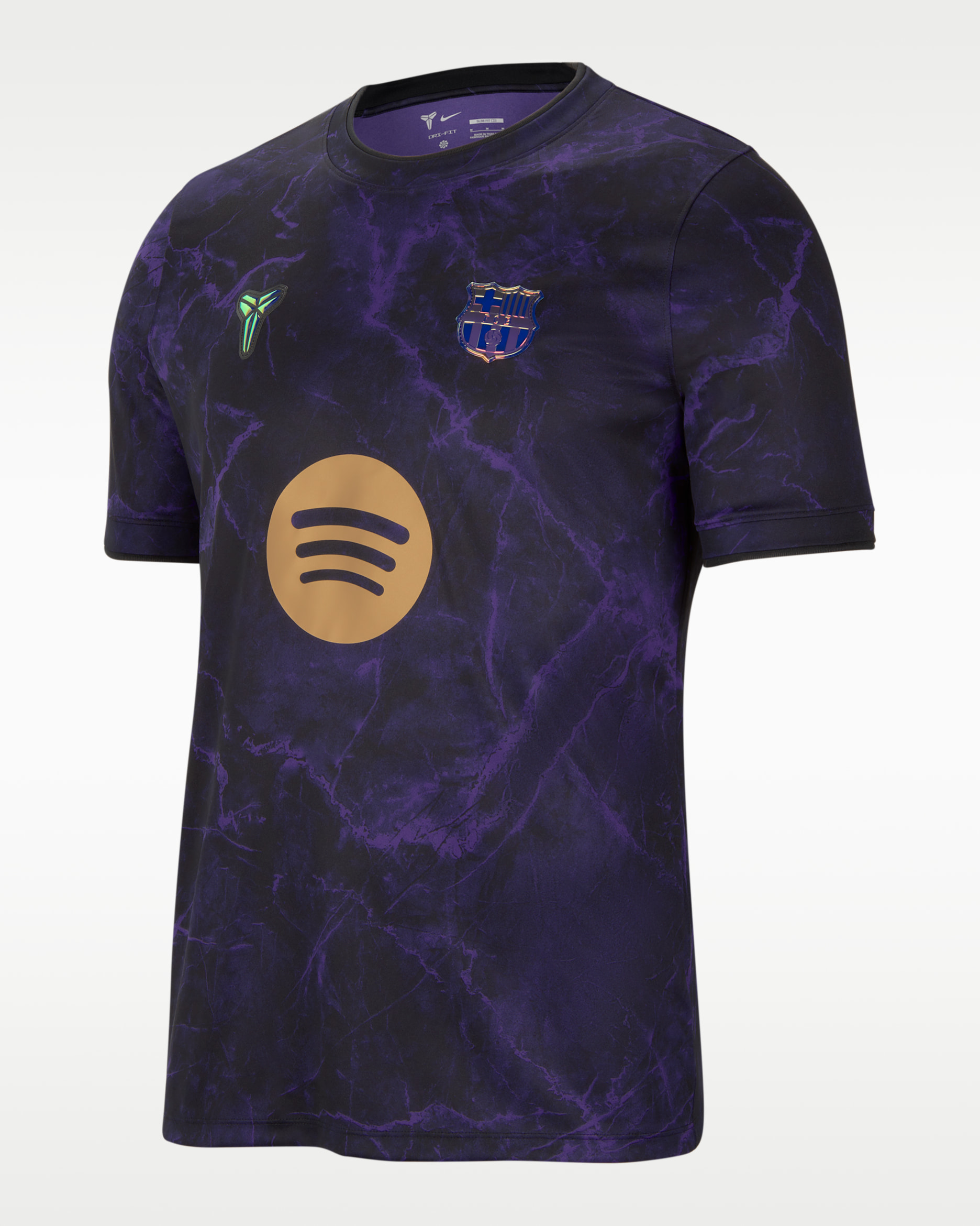 Haut de foot d'avant-match Dri-FIT Kobe FC Barcelona Extérieur pour homme - Field Purple/Field Purple/Noir/Metallic Gold