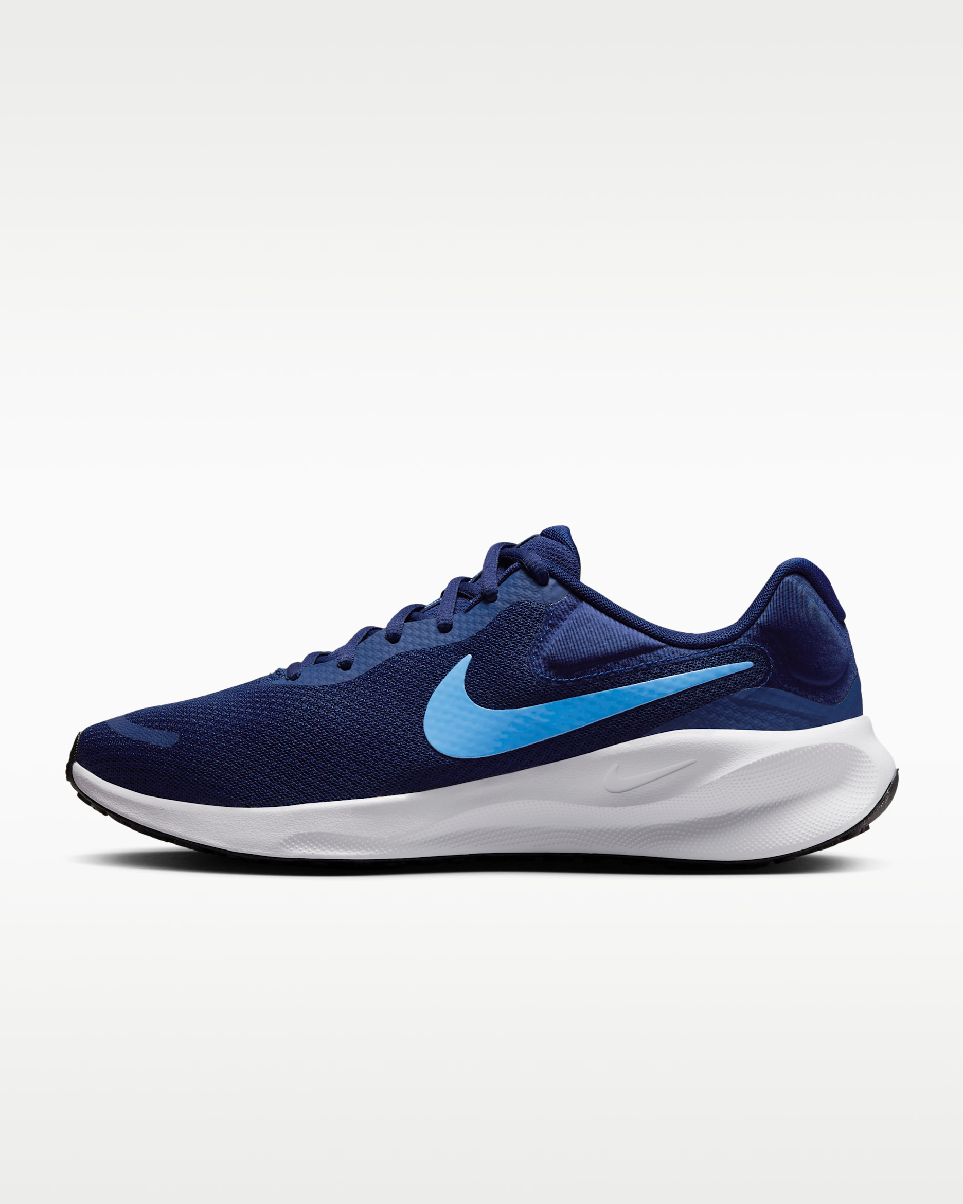 Nike Revolution 7 男款路跑鞋 - Blue Void/白色/黑色/University Blue