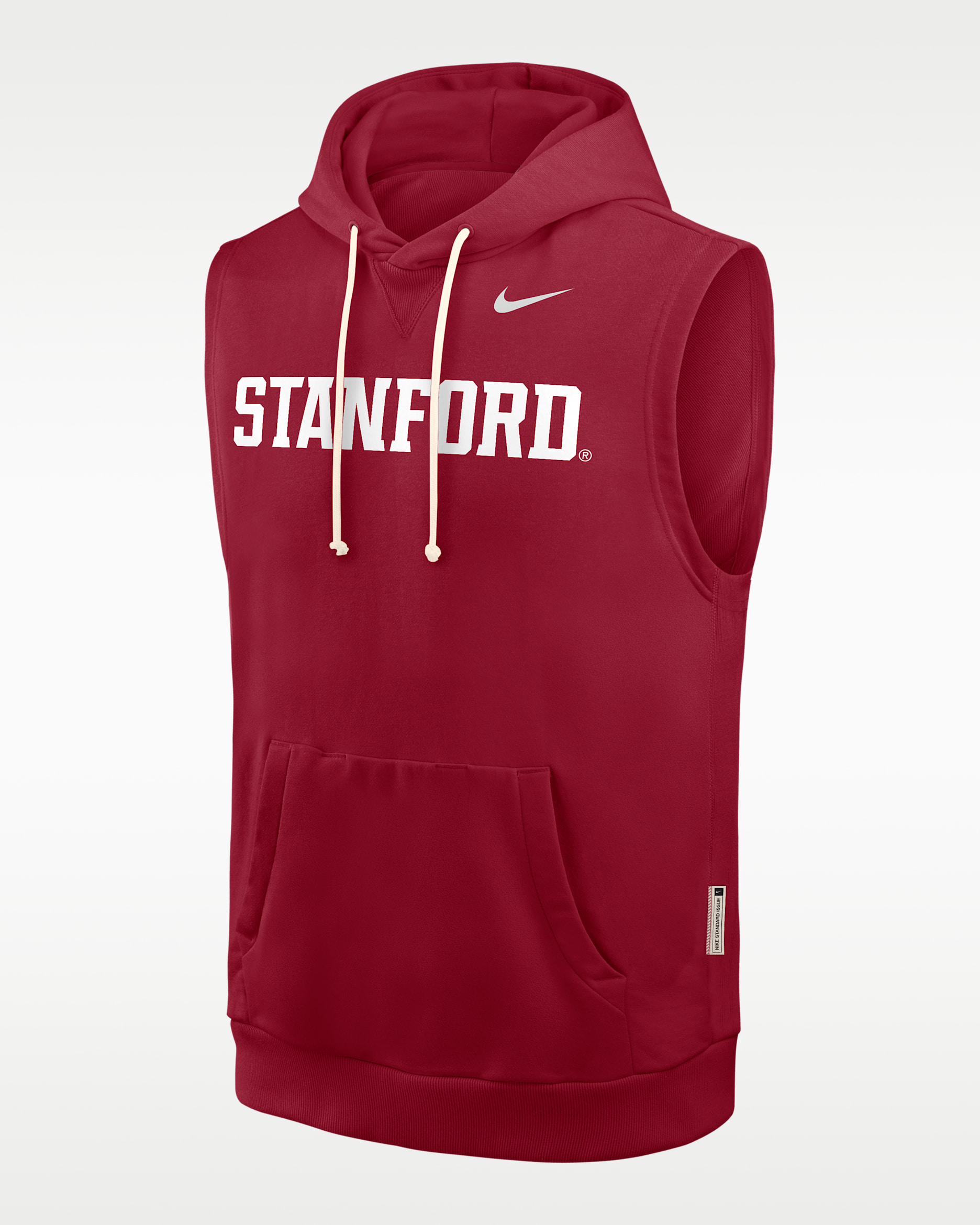 Stanford Sideline Men's Nike Dri-FIT College Sleeveless Pullover Hoodie - Cardinal Red