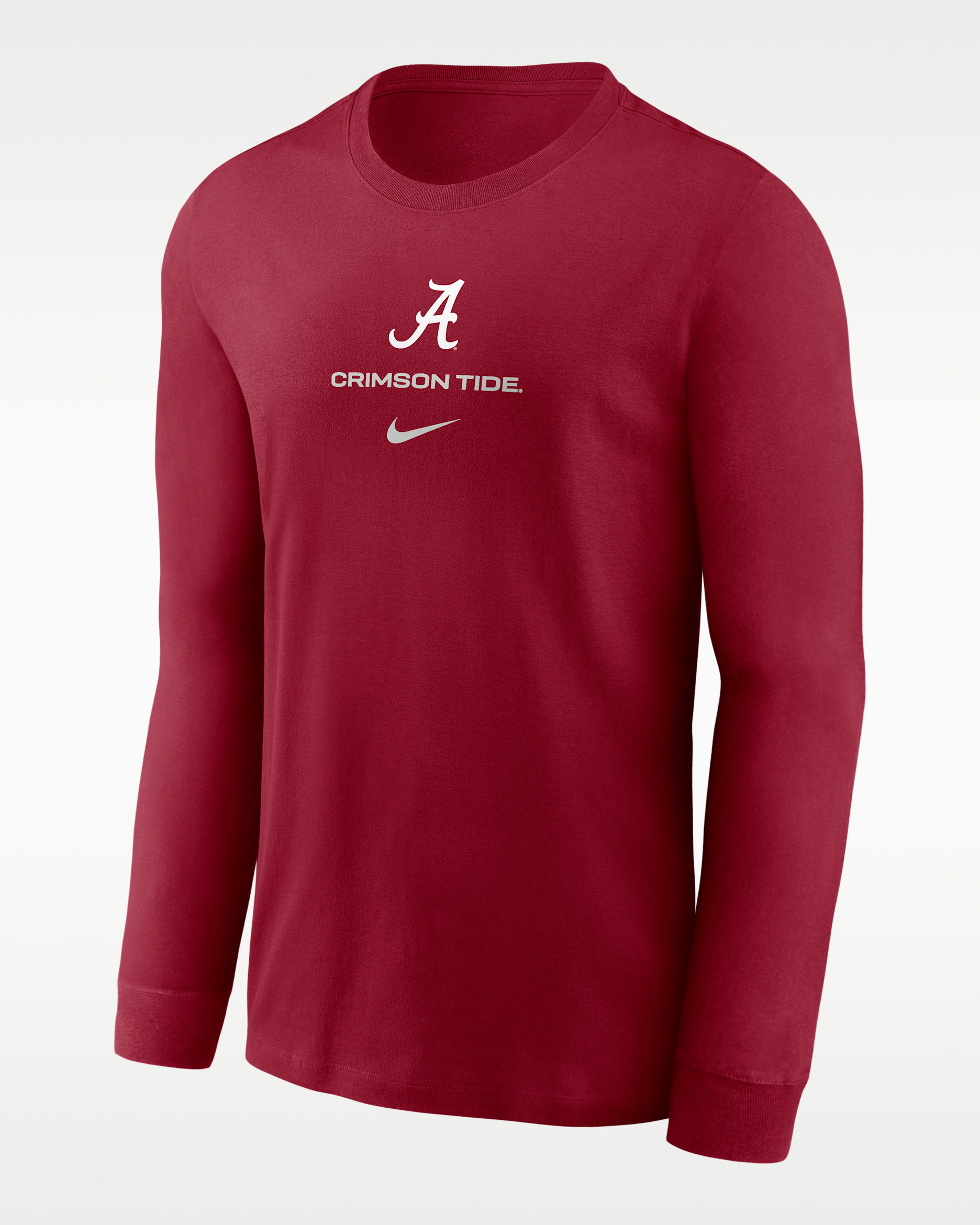 Alabama Sideline Men's Nike Dri-FIT College Long-Sleeve T-Shirt - Team Crimson