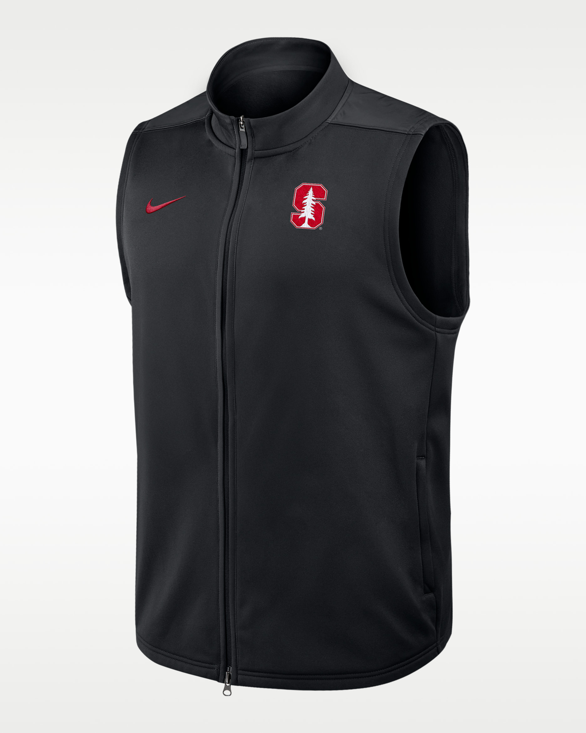 Stanford Victory Men's Nike Therma-FIT College Full-Zip Vest - Black