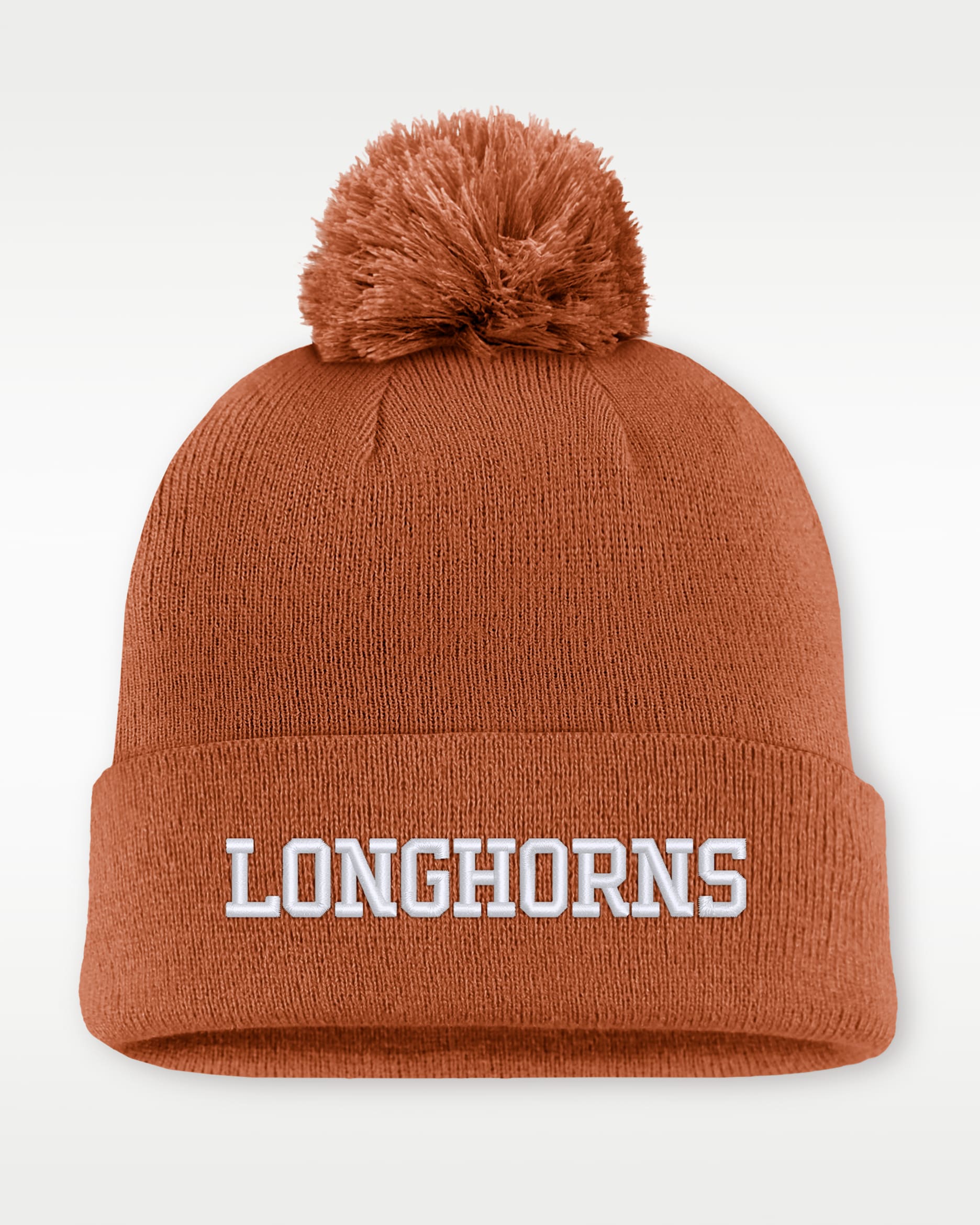 Gorro con dobladillo universitario Nike para hombre Texas Peak - Naranja