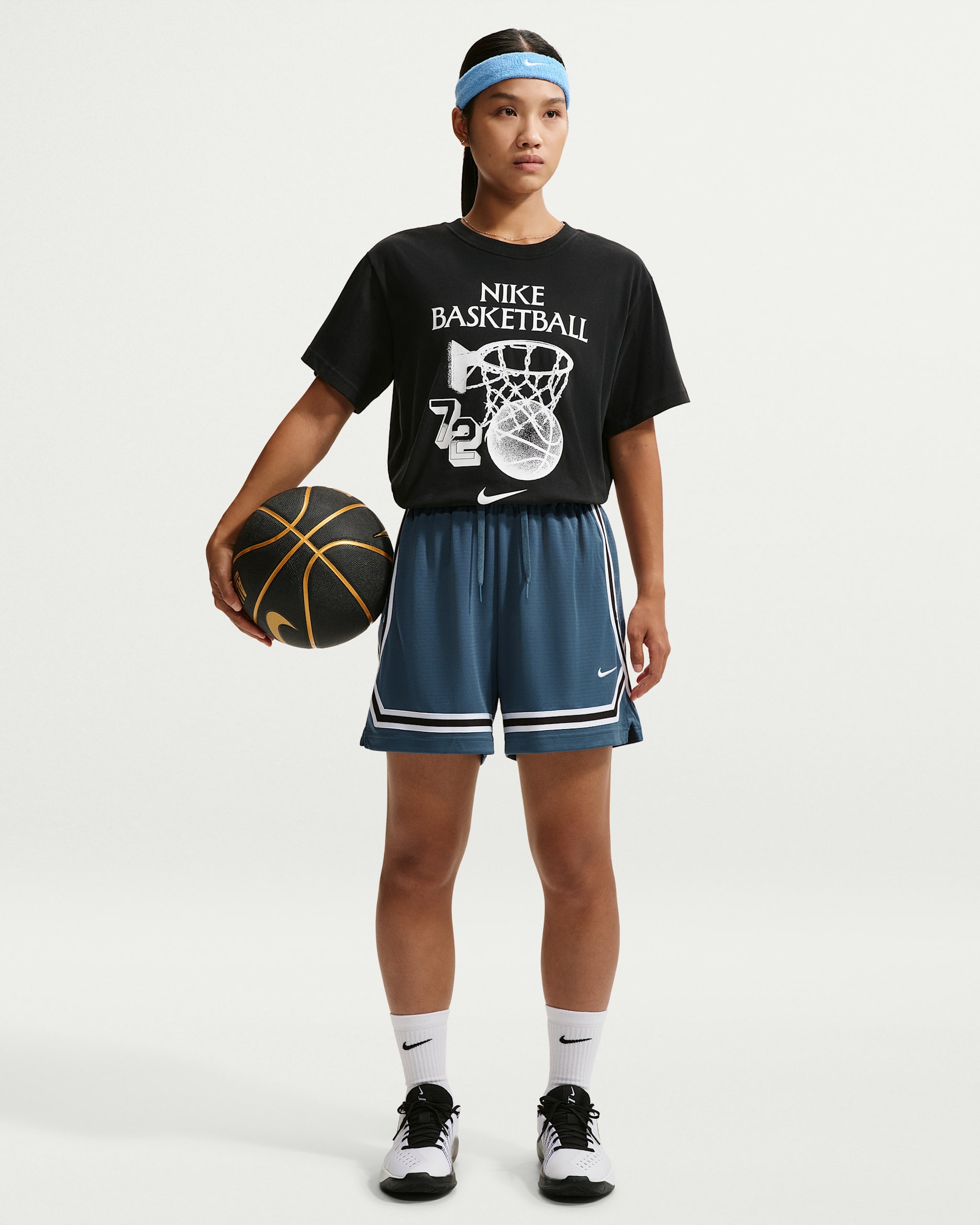 Nike Crossover Women's Dri-FIT 12.5cm (approx.) Basketball Shorts - New Slate/Black/White