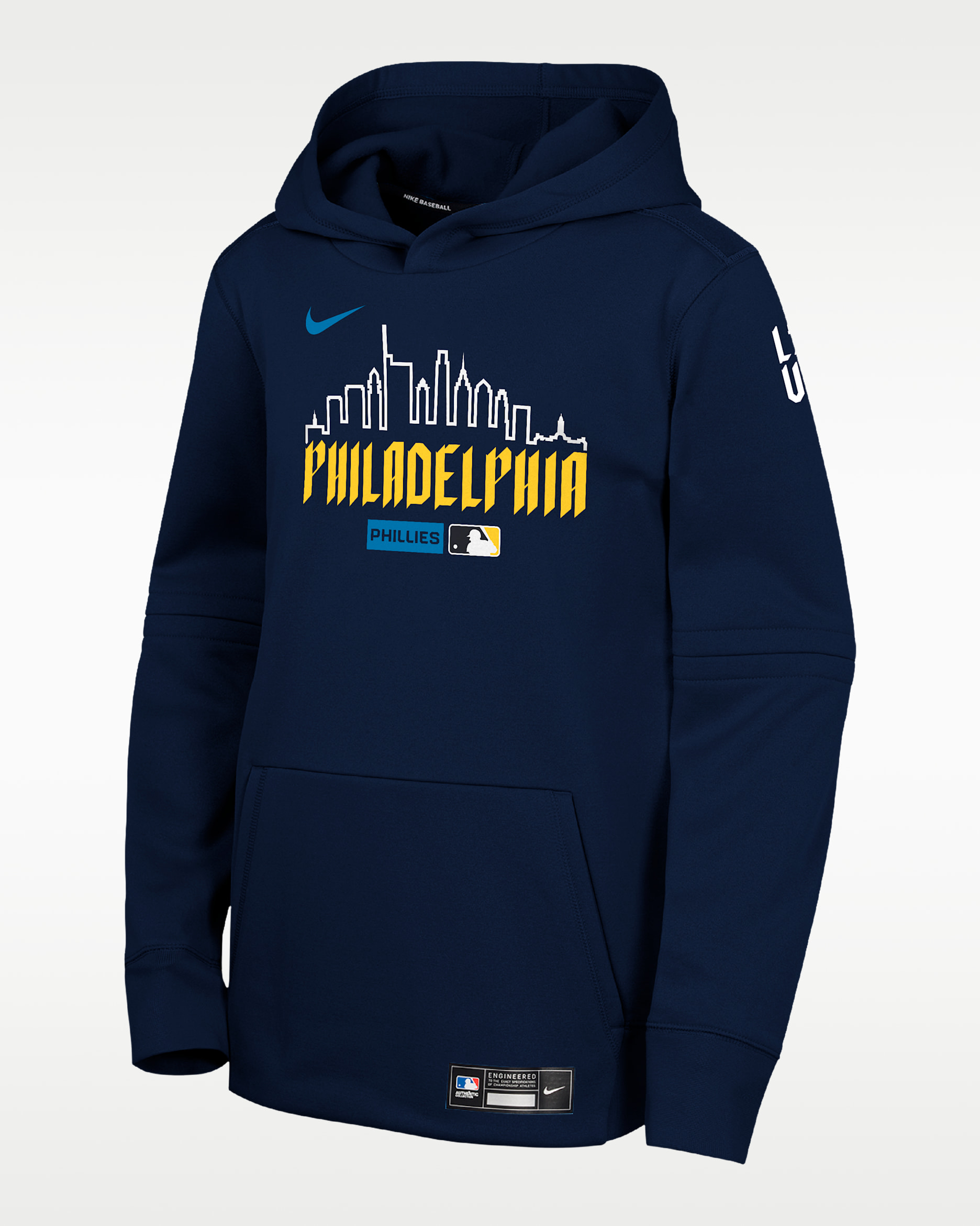 Philadelphia Phillies Big Kids' Nike Therma-FIT Hood - College Navy