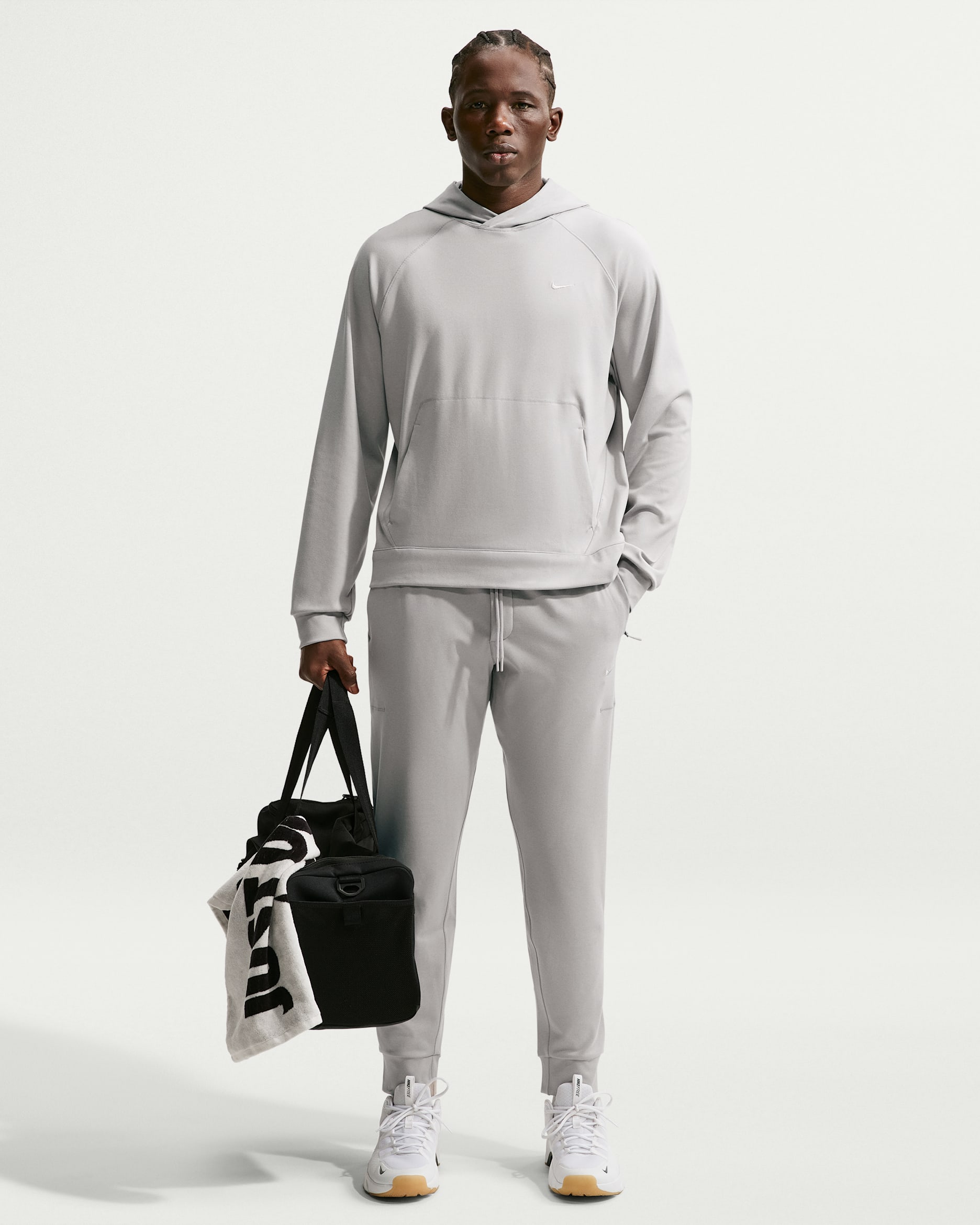 Nike Primary NanoKnit Men's Dri-FIT UV Protection Performance Jogging Bottoms - Moon Particle/College Grey/Heather/Moon Particle