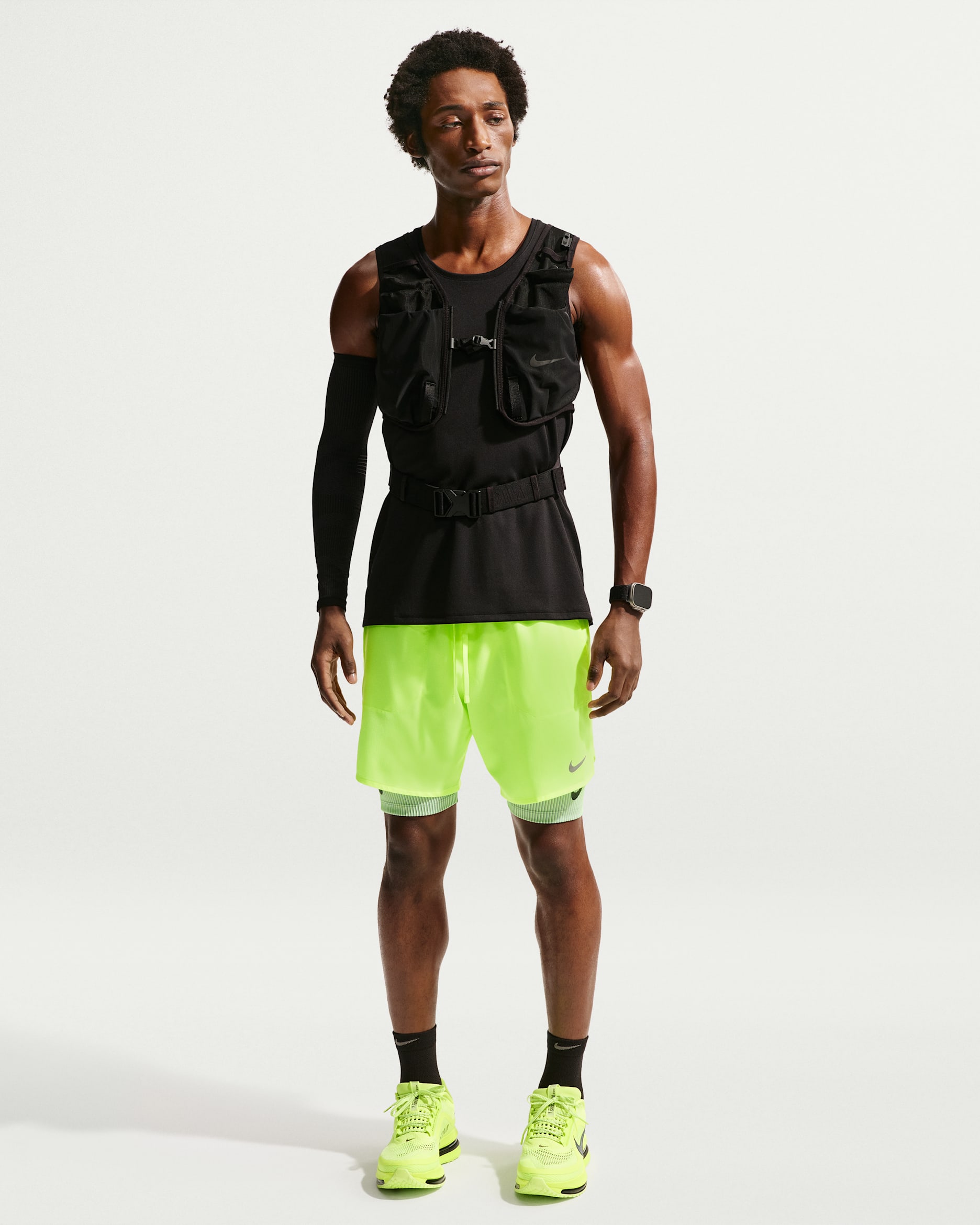 Nike Stride Men's Dri-FIT 7" Brief-Lined Running Shorts - Volt Ice