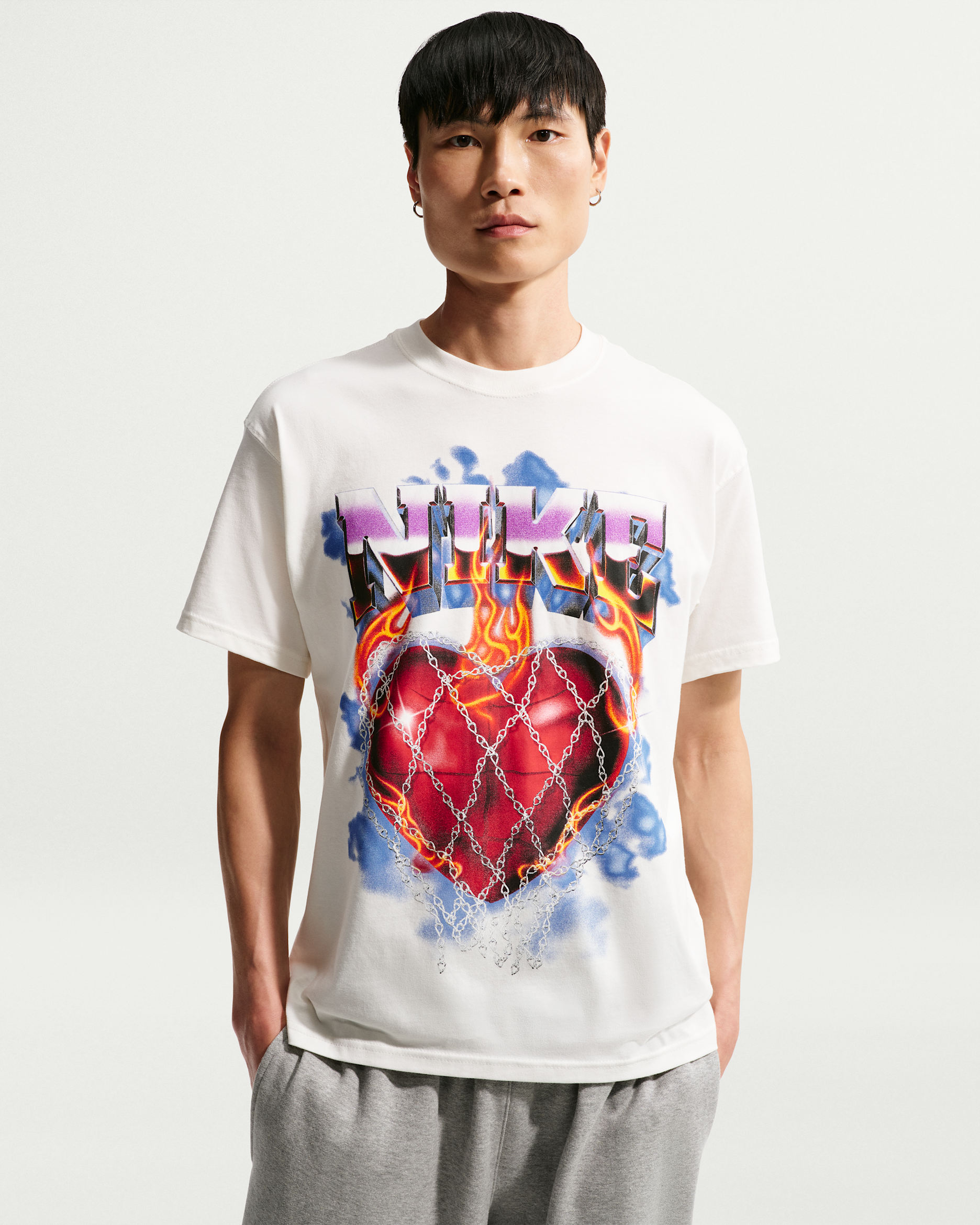 Nike Men's Basketball T-Shirt - Sail