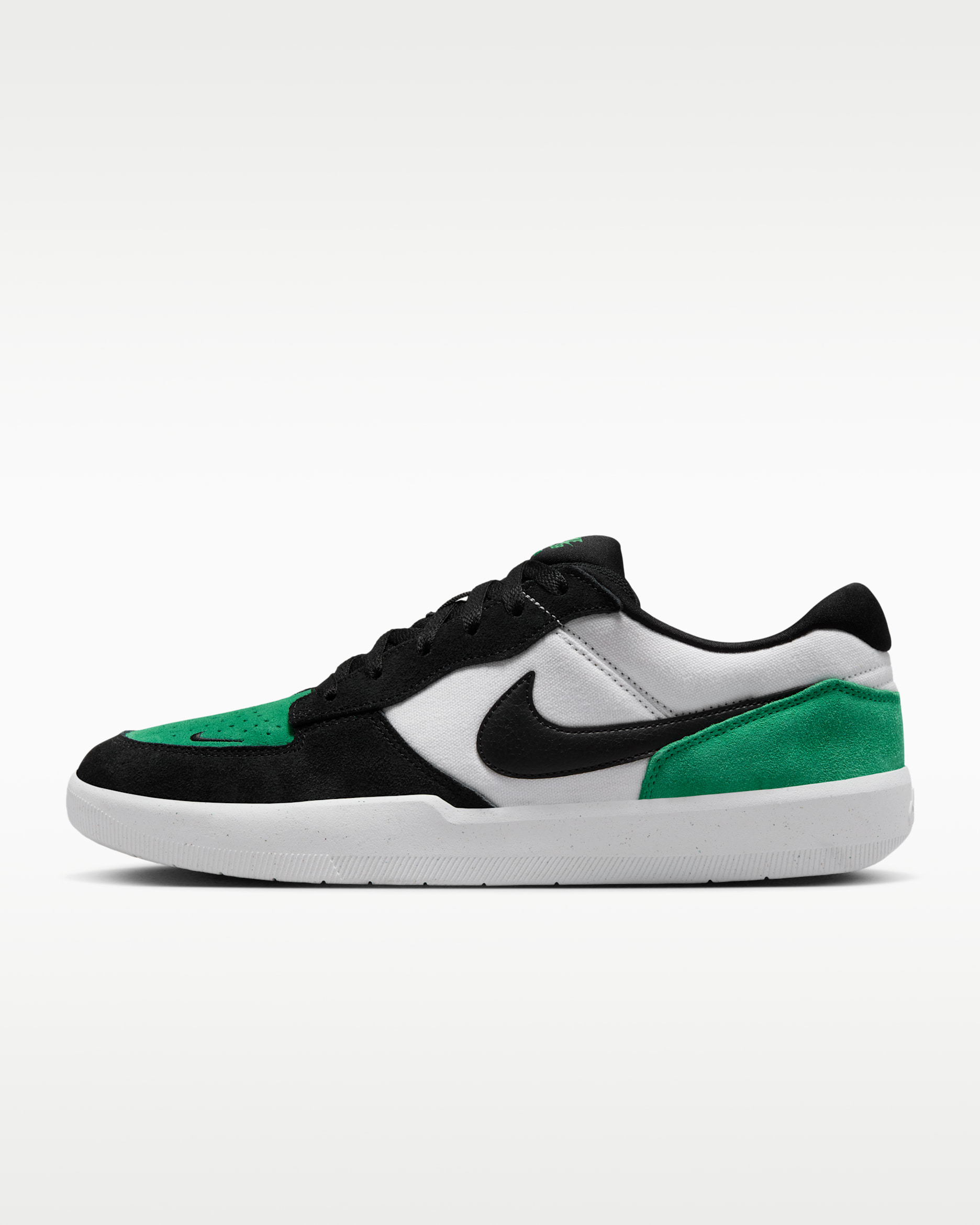 Nike SB Force 58 Skate Shoes - White/Stadium Green/White/Black