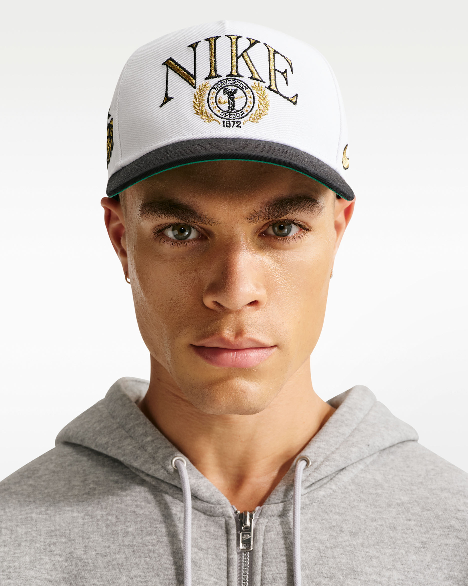 Nike Rise Structured A-Frame Cap - White/Black