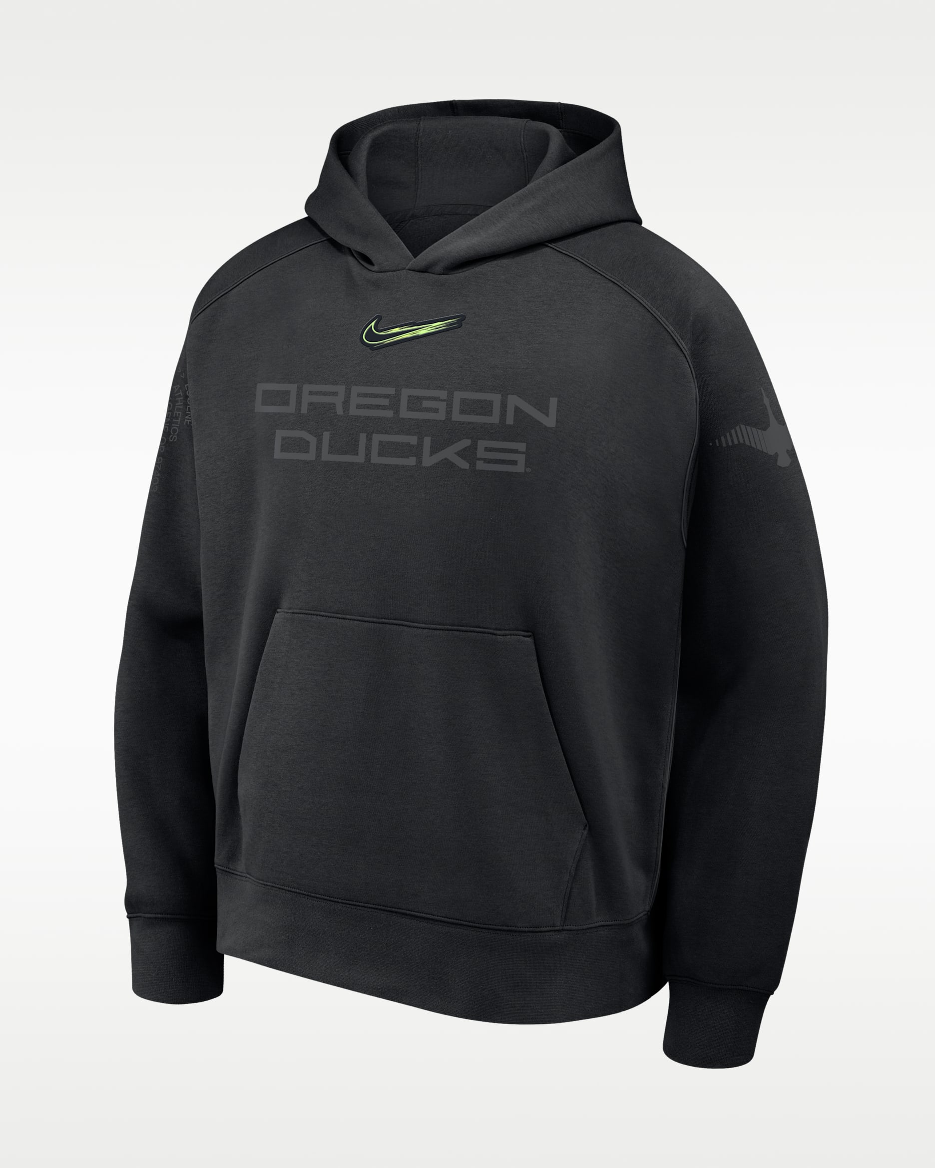 Sudadera con gorro sin cierre universitaria Nike para hombre Oregon Origin of Speed Air - Negro