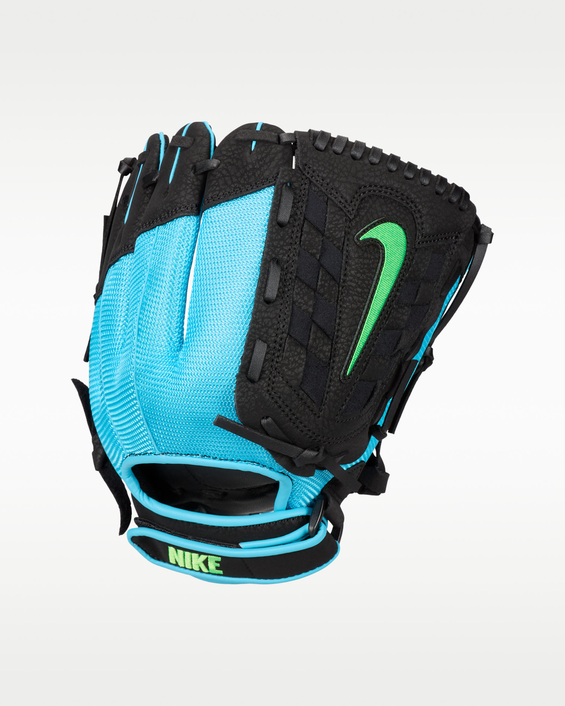 Guante de campo de softball para tiro con mano derecha para niños Nike Hyperdiamond Edge - Azul báltico