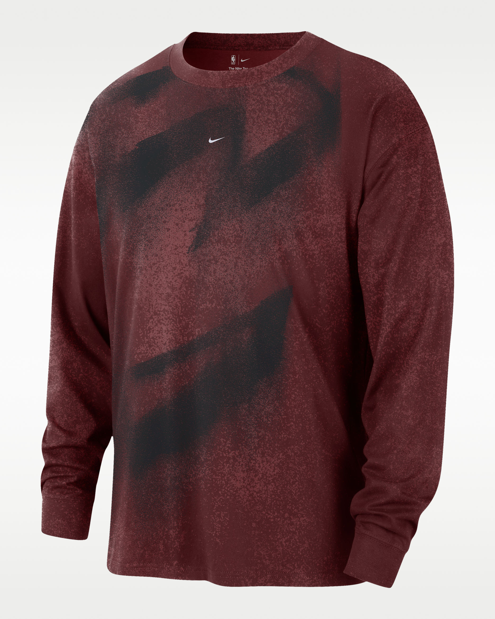 Cleveland Cavaliers Essential Anthem Men's Long-Sleeve Basketball T-Shirt - Dark Team Red