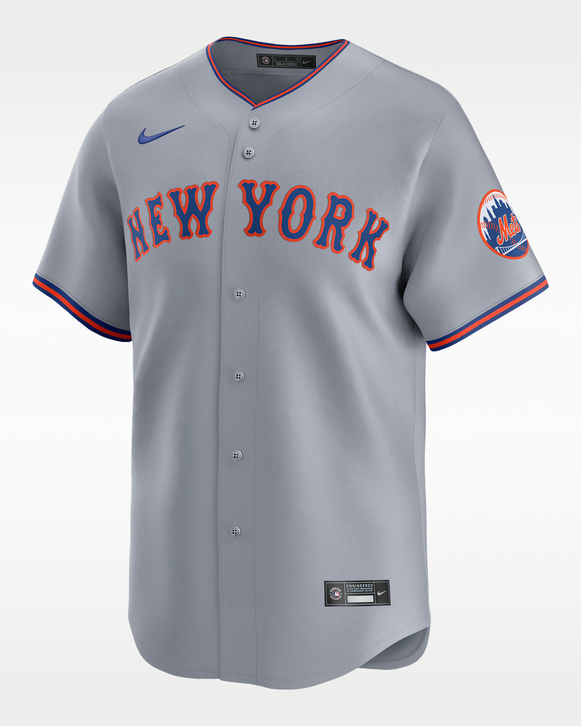 Jersey Nike Limited Mets Road New York Mets - Gris nube