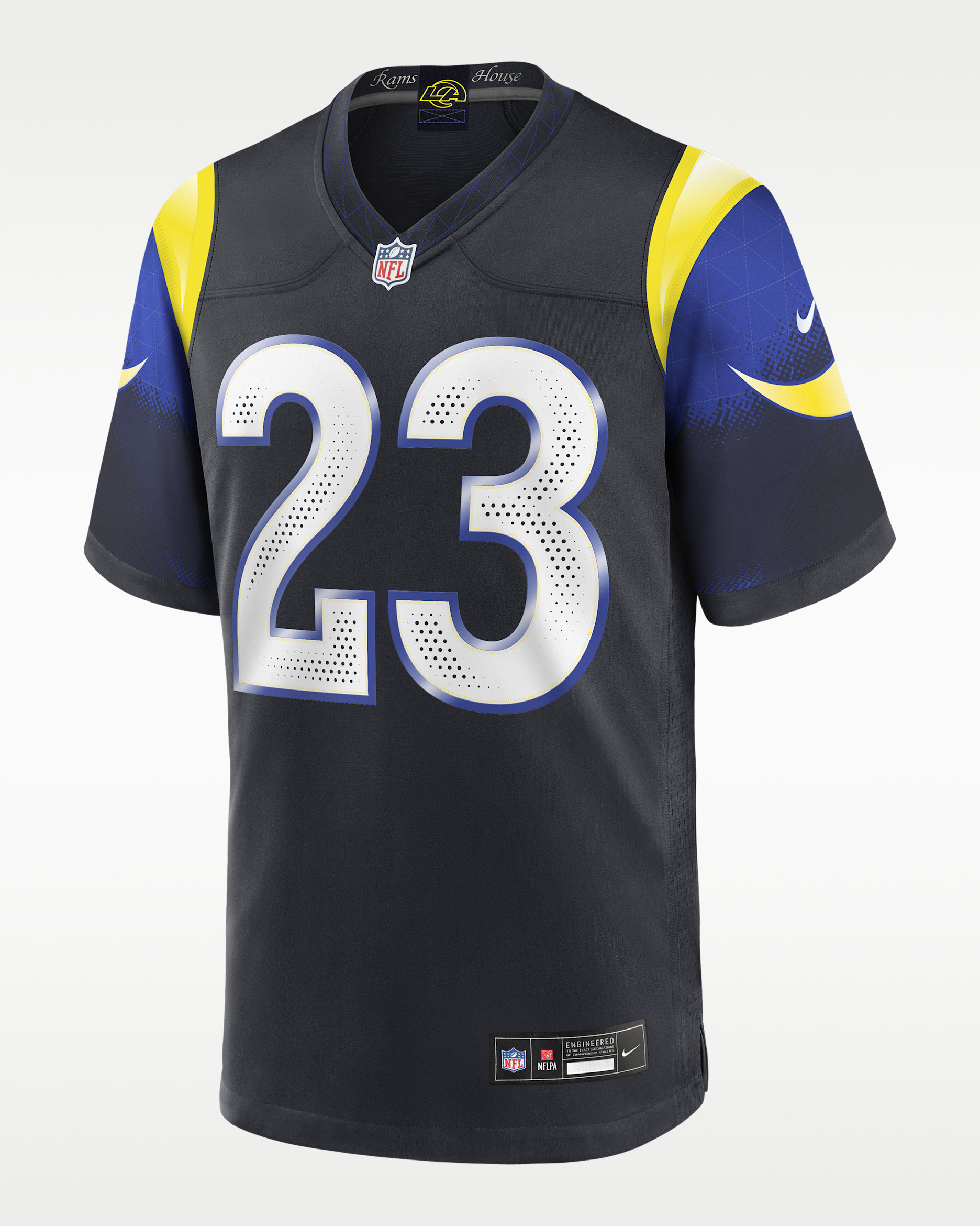 Kyren Williams Los Angeles Rams Rivalries Collection Men’s Nike NFL Game Jersey - Navy