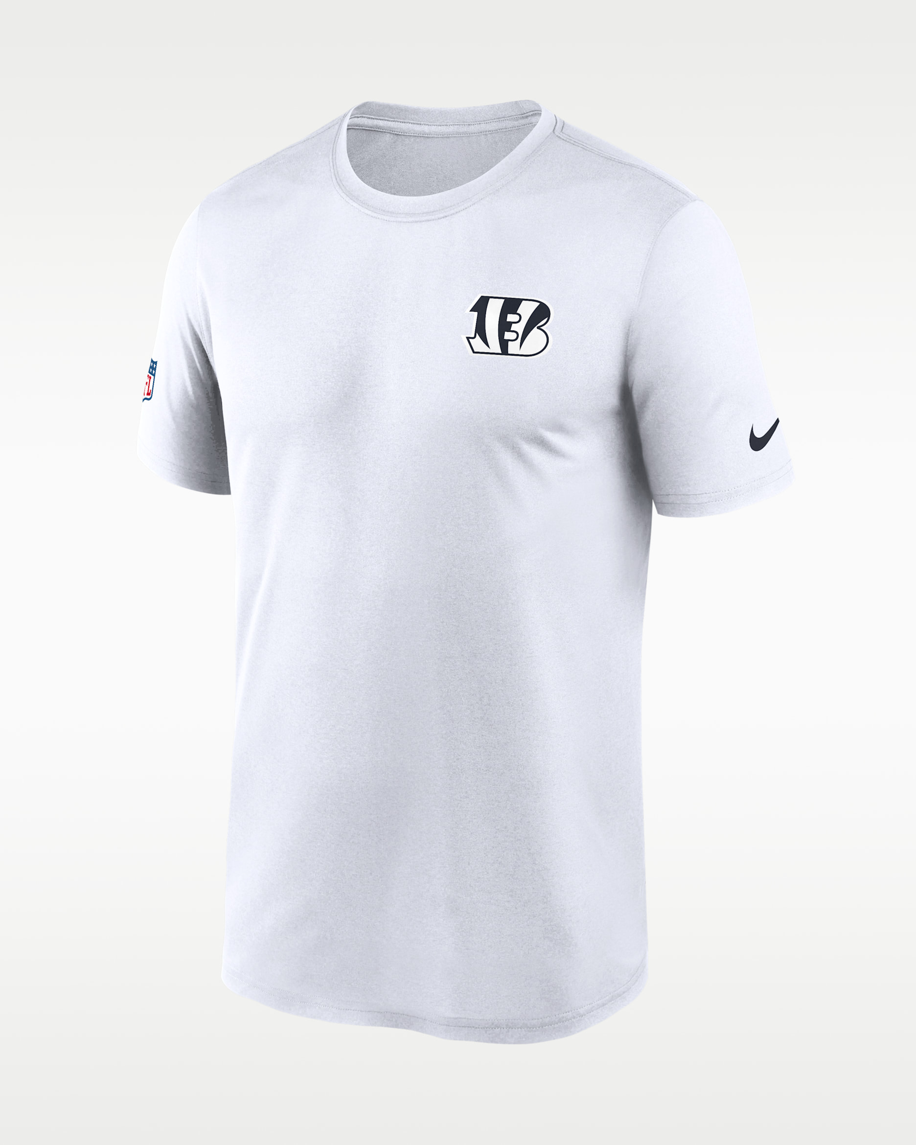 Cincinnati Bengals Alt Legend Small Logo Men's Nike Dri-FIT NFL T-Shirt - White