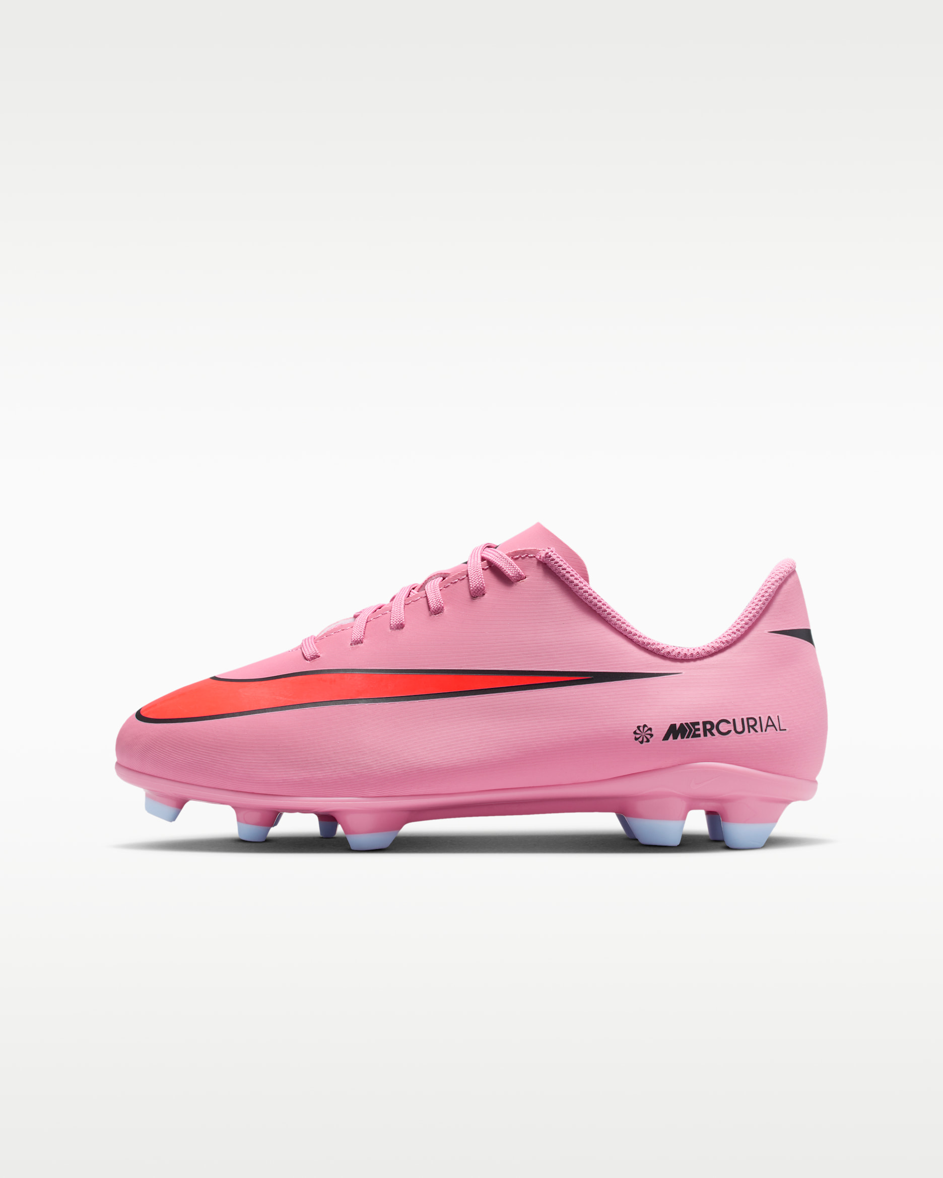 Nike Jr. Mercurial Vapor 16 Club Older/Younger Kids' Multi-Ground Low-Top Football Boot - Magic Flamingo/Total Crimson/Black