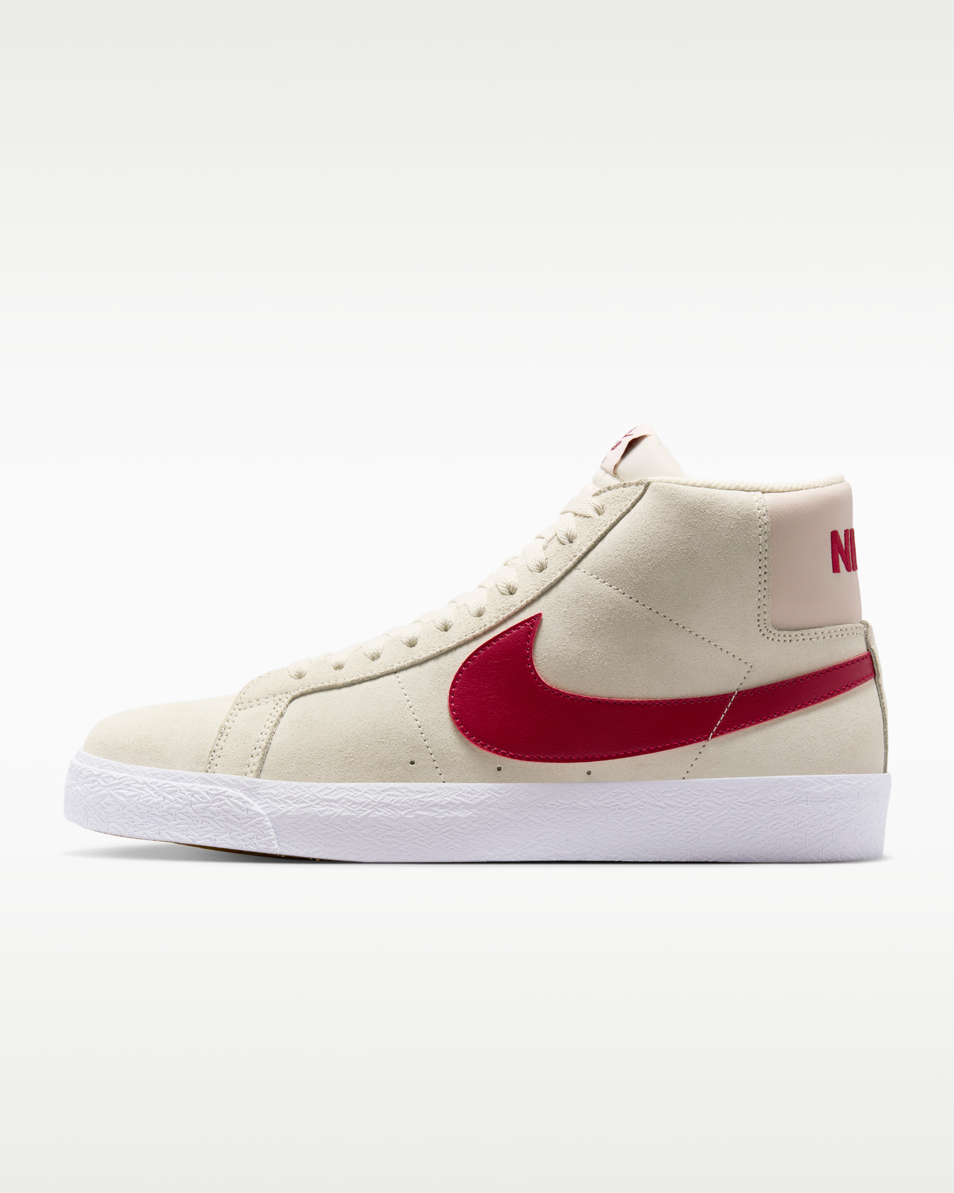Nike SB Zoom Blazer Mid Skate Shoes - Pale Ivory/Silt Red/White/Noble Red