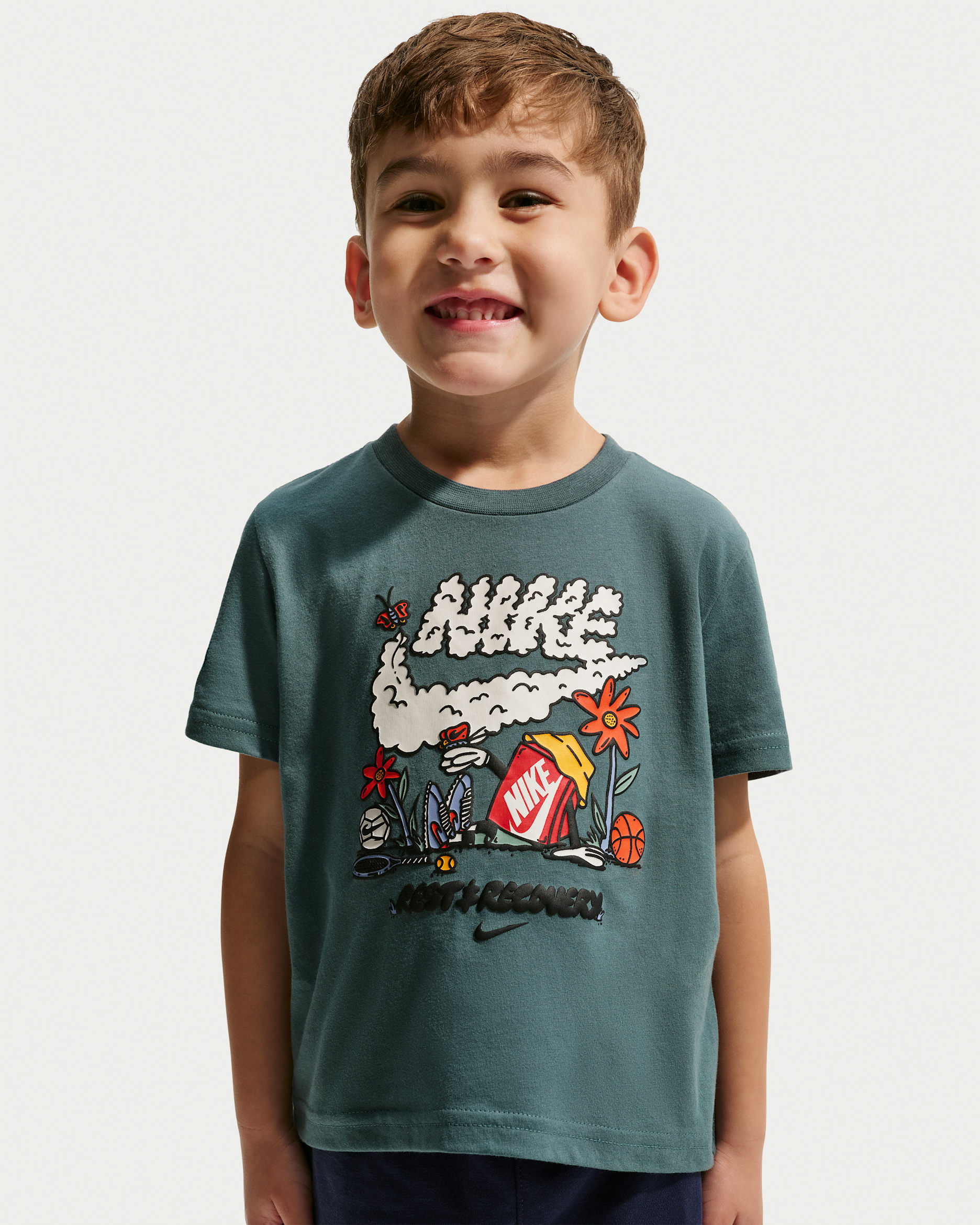 Playera "Rest And Recovery" infantil Nike - Pizarra mineral