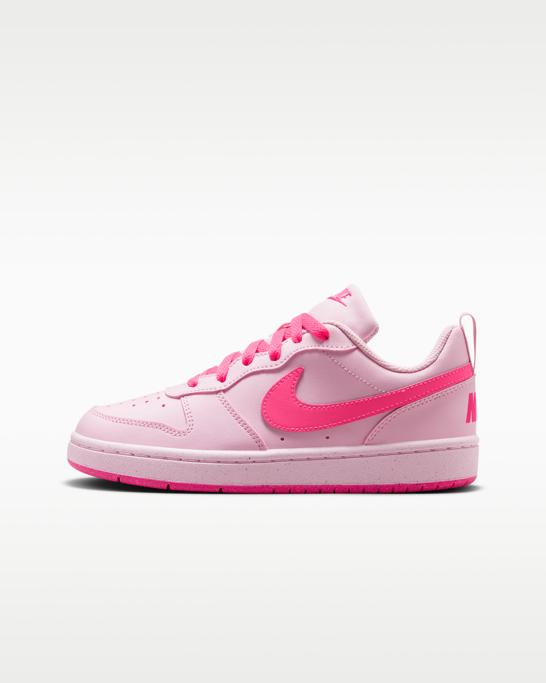 Nike Court Borough Low Recraft Big Kids' Shoes - Pink Foam/White/Hyper Pink