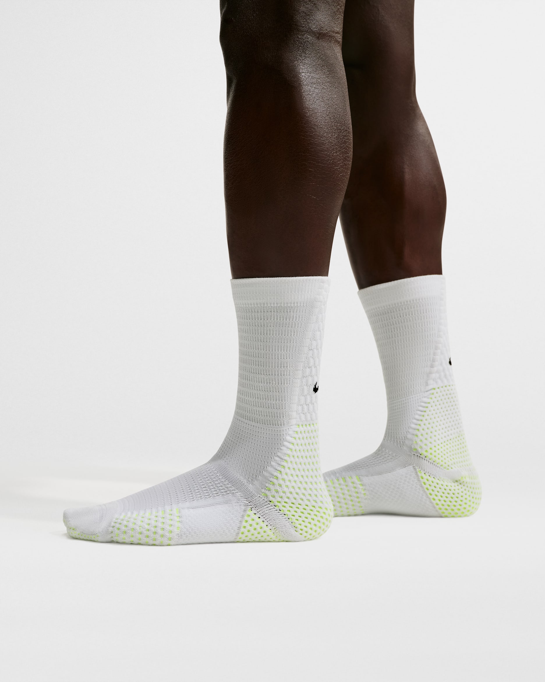 Calcetas Dri-FIT ADV acolchadas (1 par) Nike Unicorn - Blanco/Volt/Negro