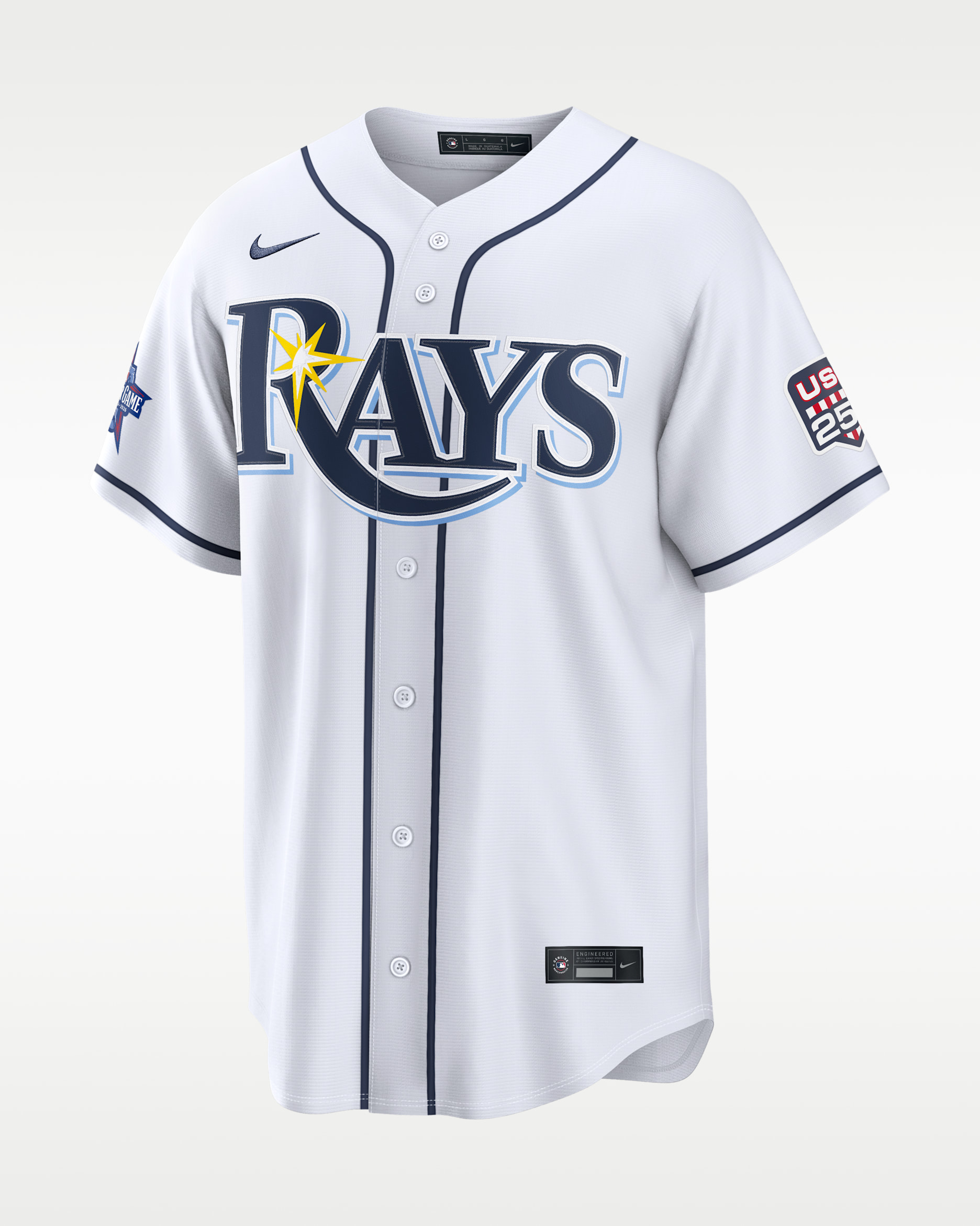 Junior Caminero Tampa Bay Rays 2026 All-Star Game Men's Nike MLB Stadium Jersey - White