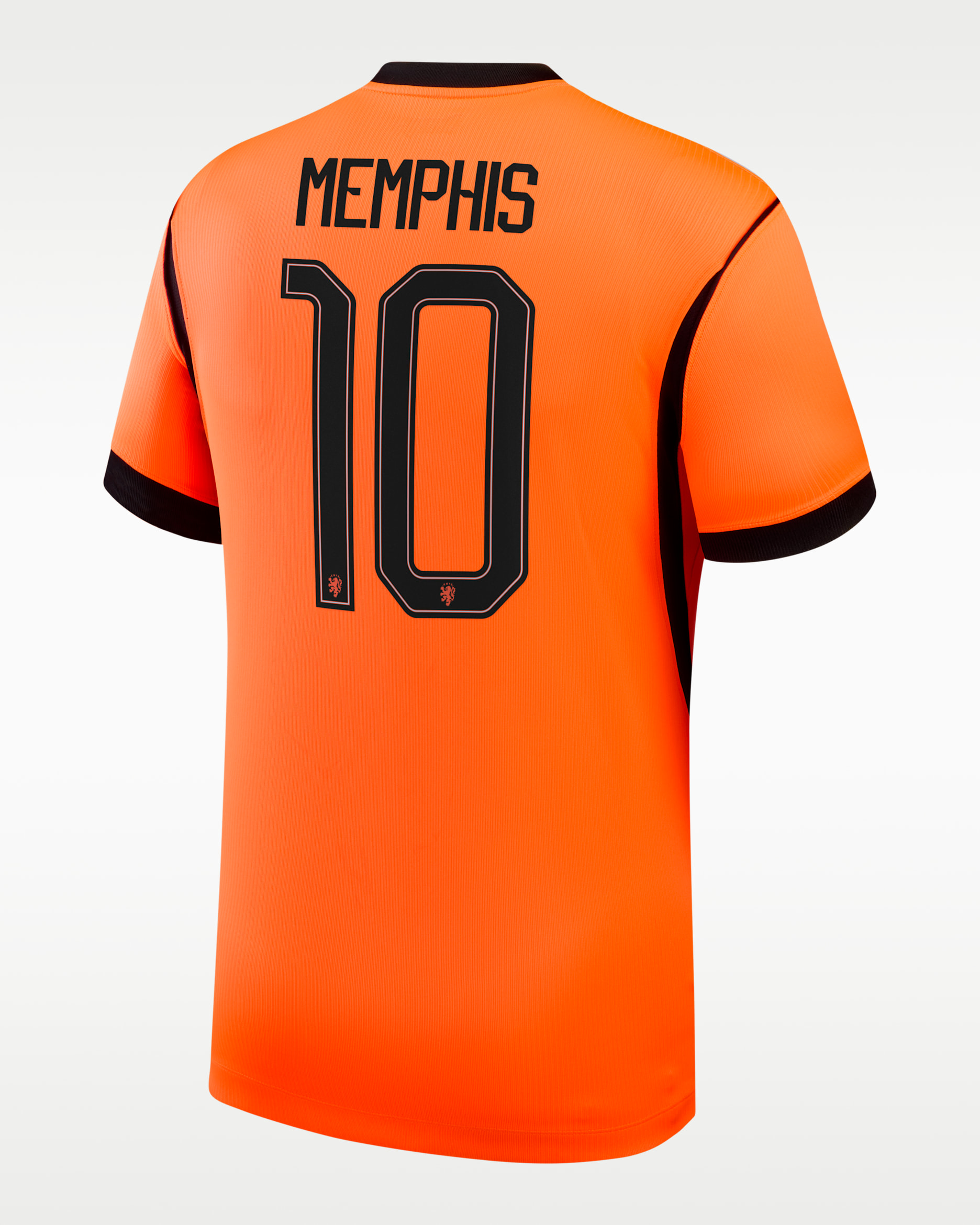 Memphis Depay Netherlands National Team 2026 Stadium Home Men's Nike Dri-FIT Soccer Jersey - Orange