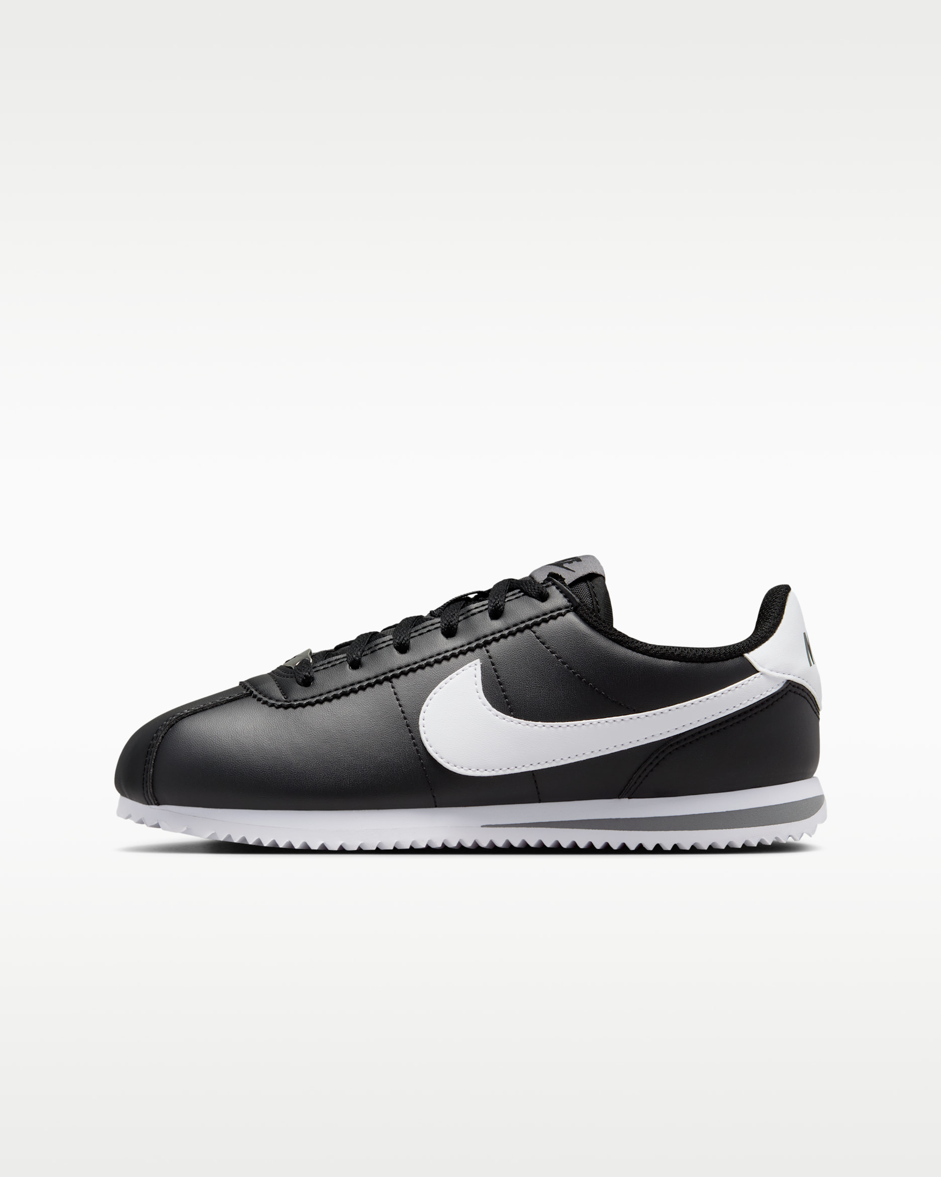 Nike Cortez Big Kids' Shoes - Black/Cool Grey/White