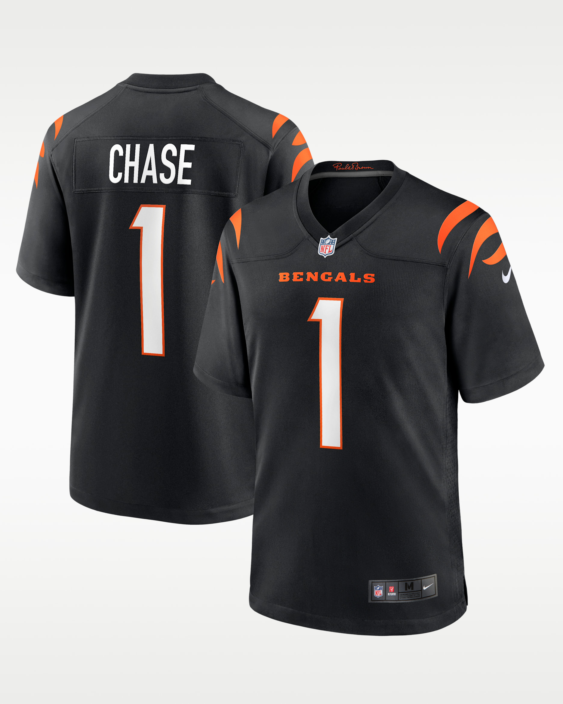 Jersey de futbol americano Game para hombre NFL Cincinnati Bengals (Ja'Marr Chase) - Negro