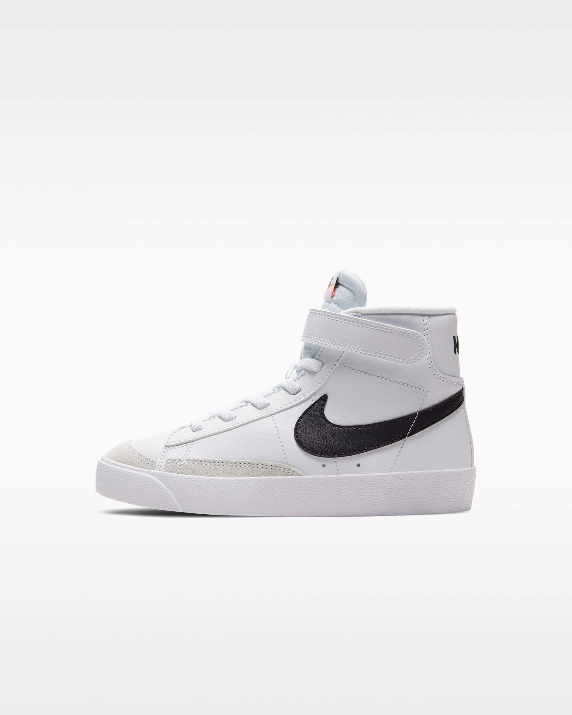 Tenis para niños de preescolar Nike Blazer Mid '77 - Blanco/Naranja total/Negro