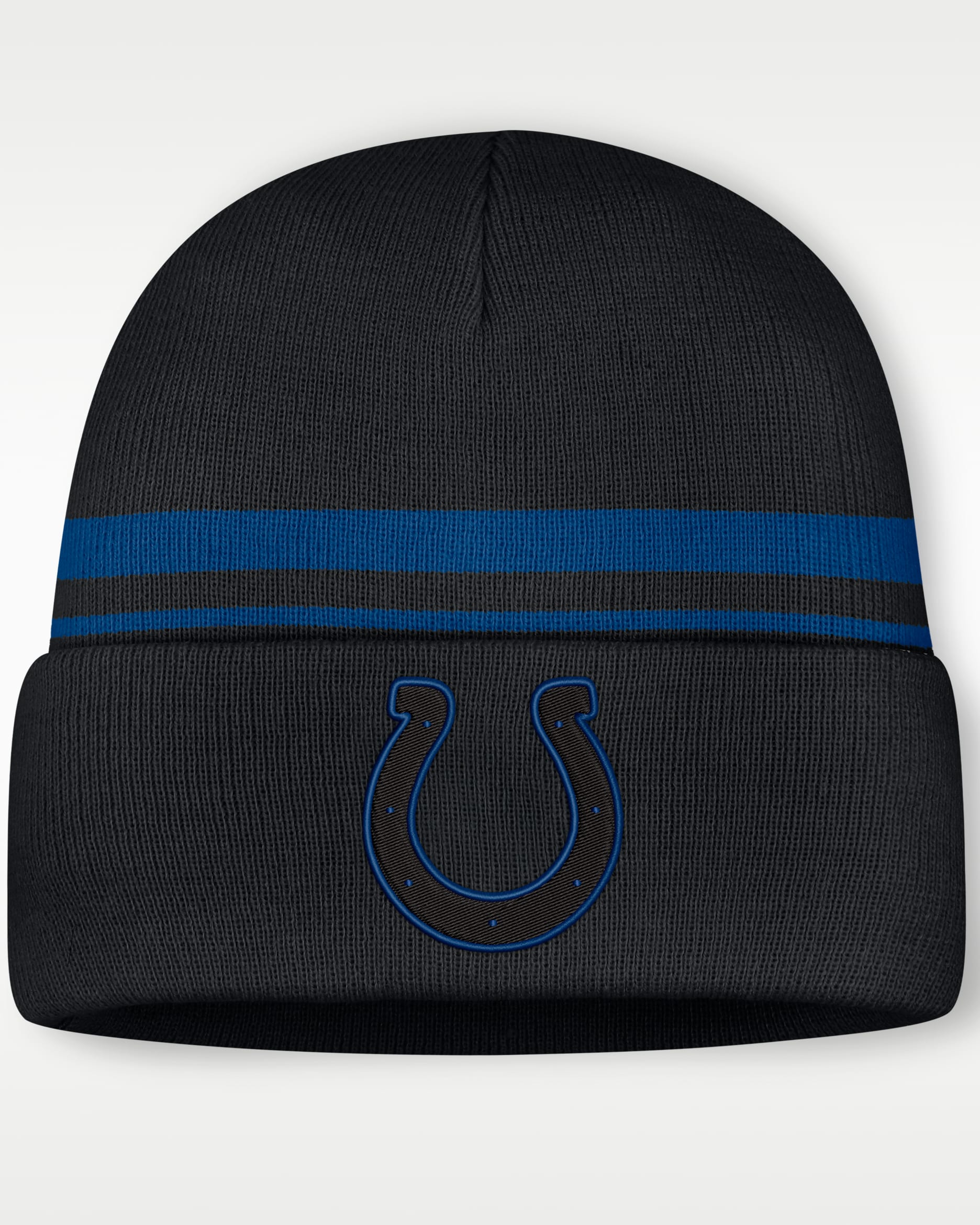 Gorro con dobladillo de la NFL Nike para hombre Indianapolis Colts Primetime Utility - Negro