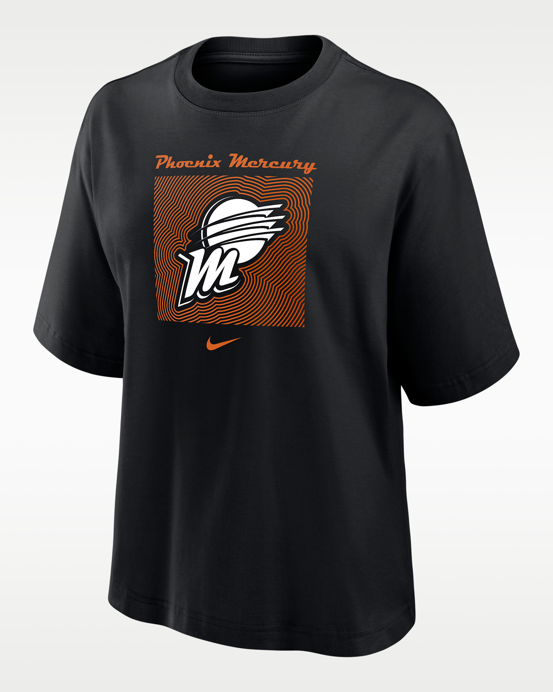 Playera Nike de la WNBA de corte cuadrado para mujer Phoenix Mercury - Negro