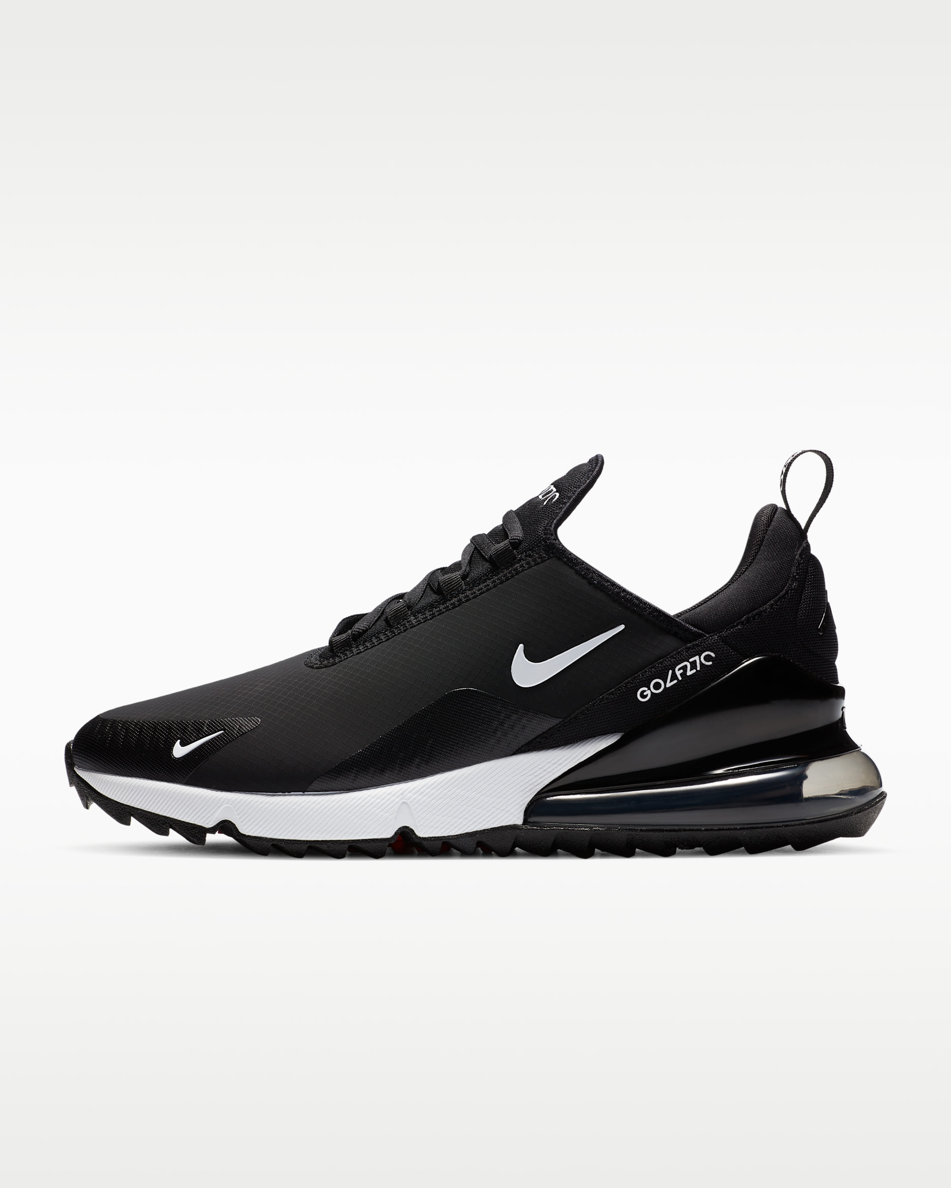 Calzado de golf Nike Air Max 270 G - Negro/Ponche cálido/Blanco