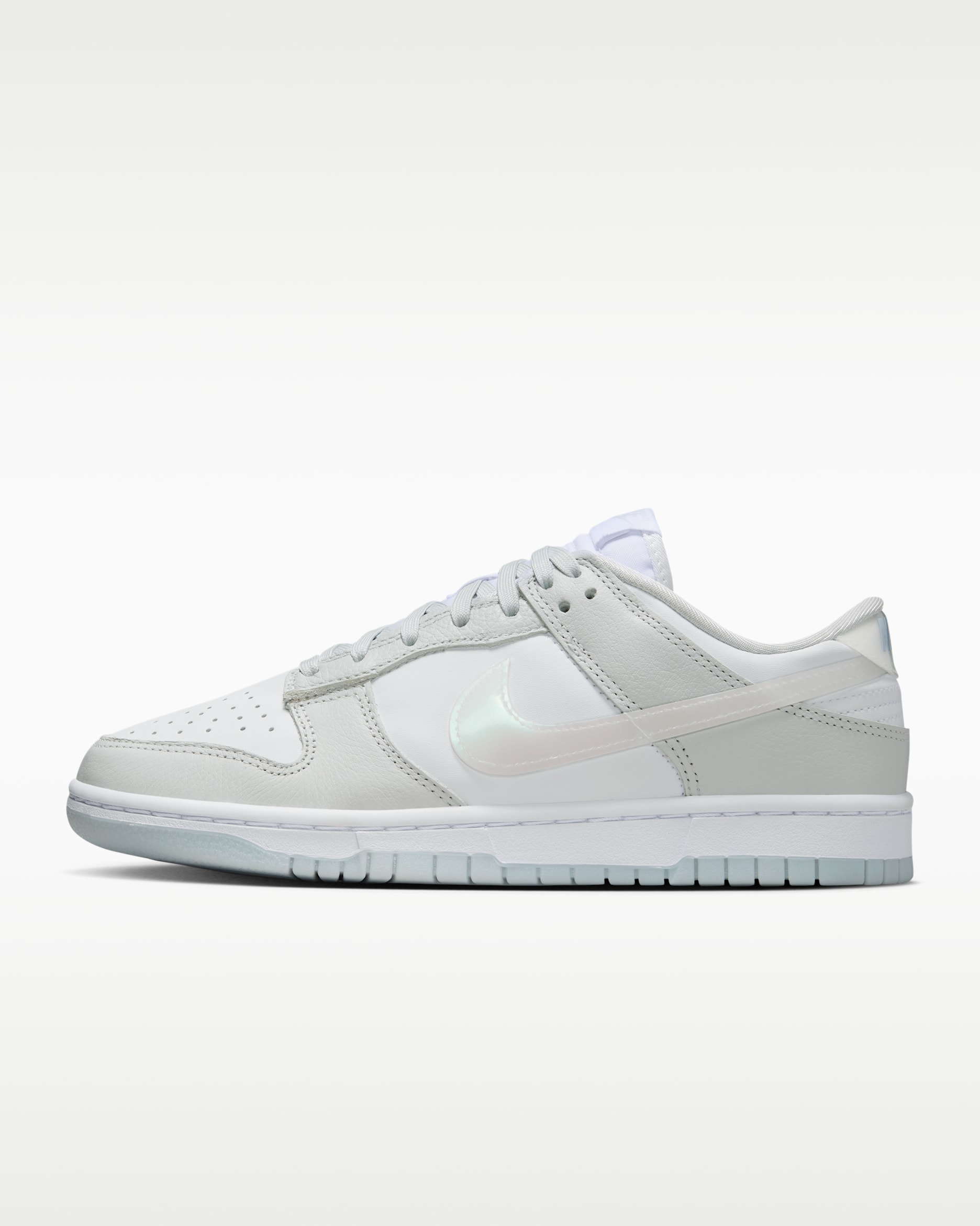 Nike Dunk Low Women's Shoes - Photon Dust/White/Blue Ice/Multi-Colour