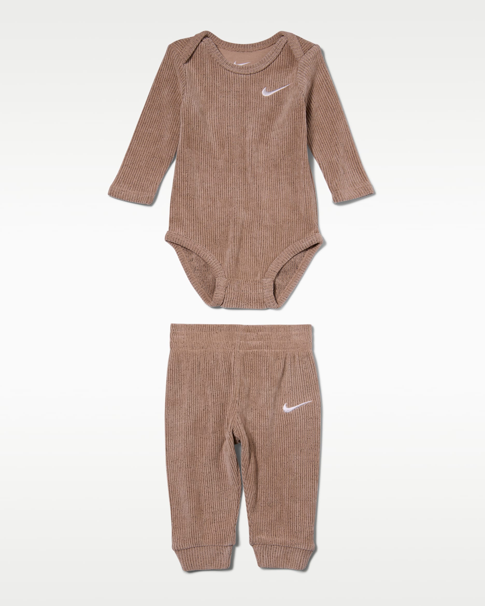 Nike Baby Essentials Baby (0-6M) Long-Sleeve Bodysuit and Pants Set - Hemp