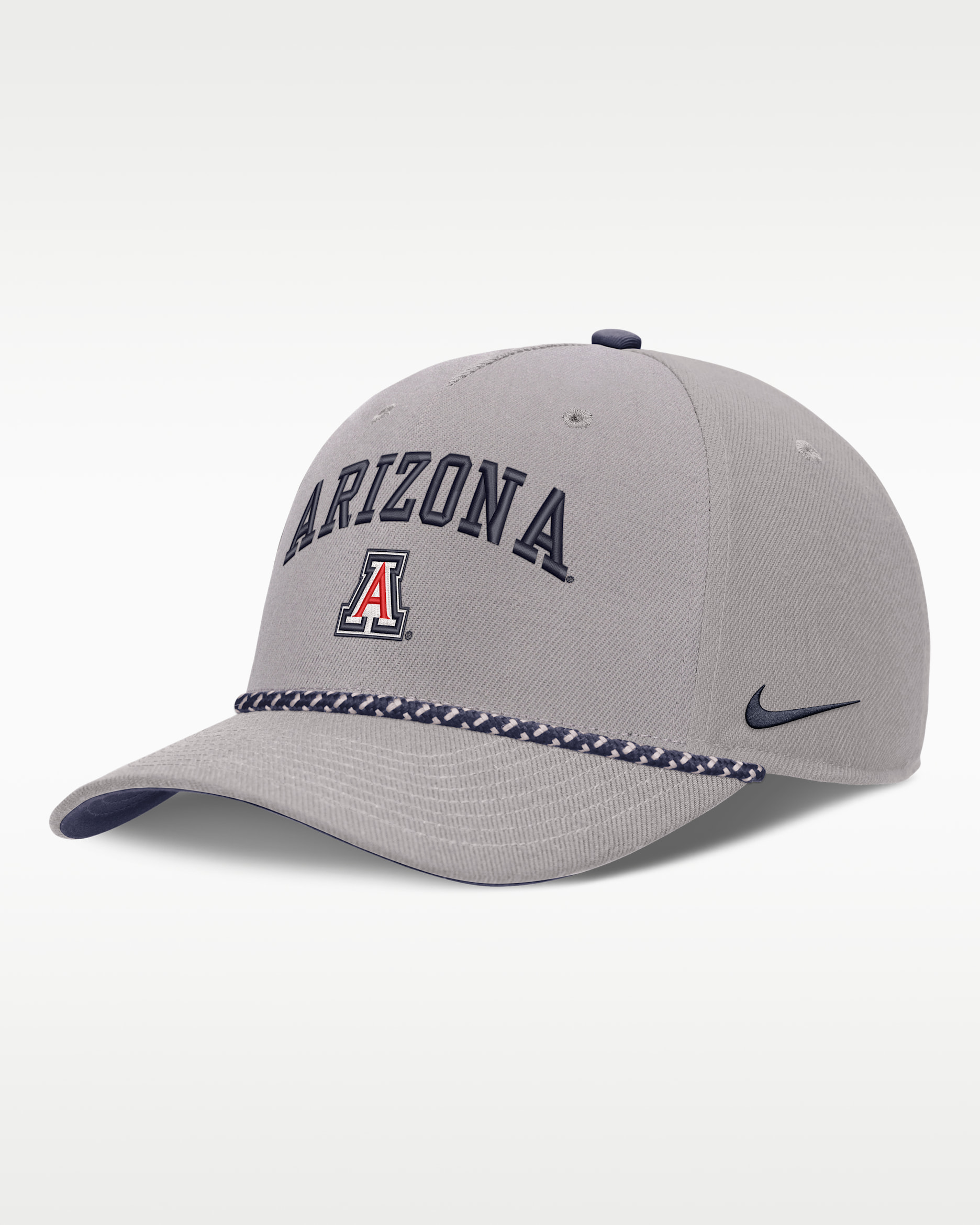 Arizona Primetime Rise Rope Men's Nike College Adjustable Hat - Grey