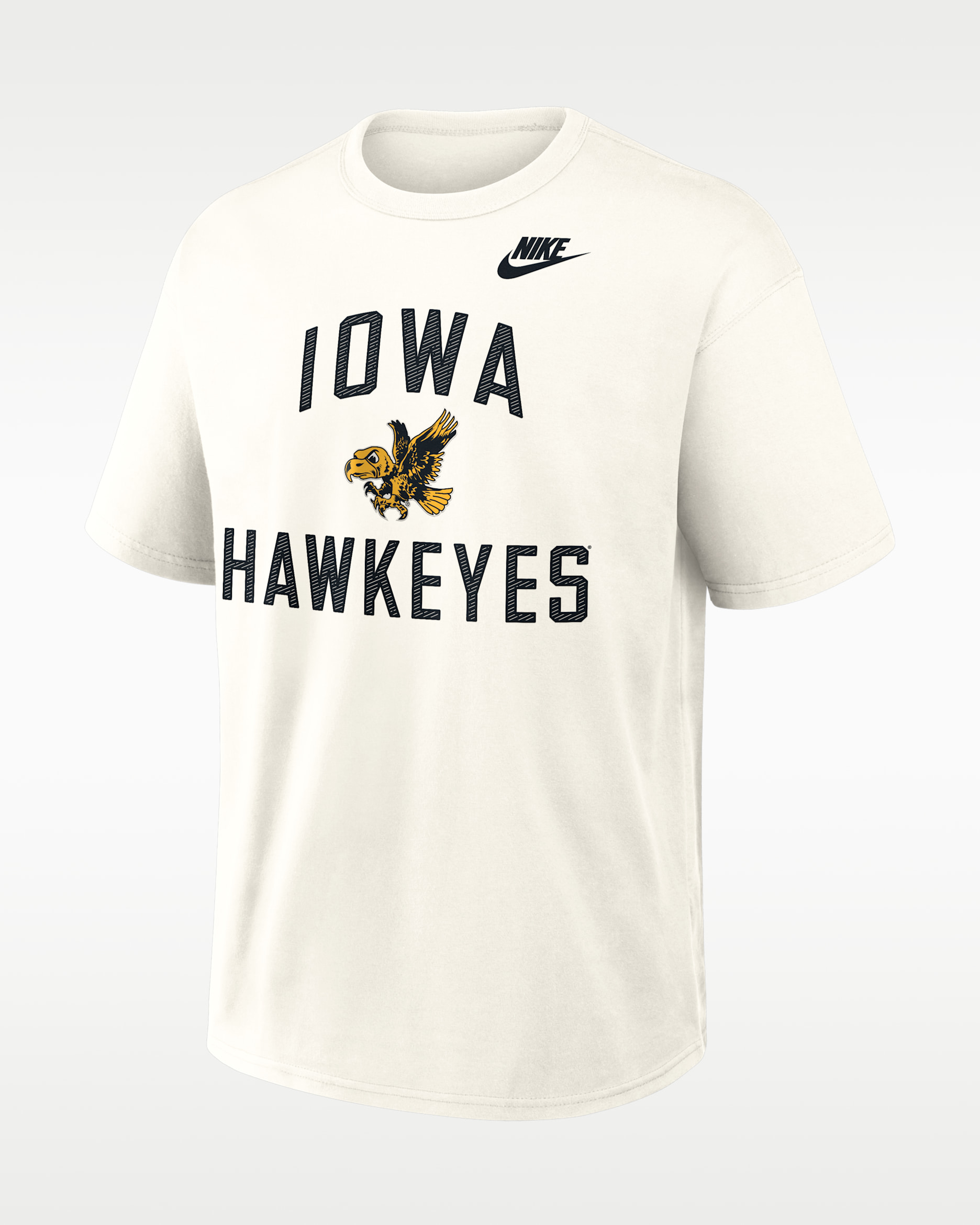 Playera universitaria Nike para hombre Iowa Legacy - Crema