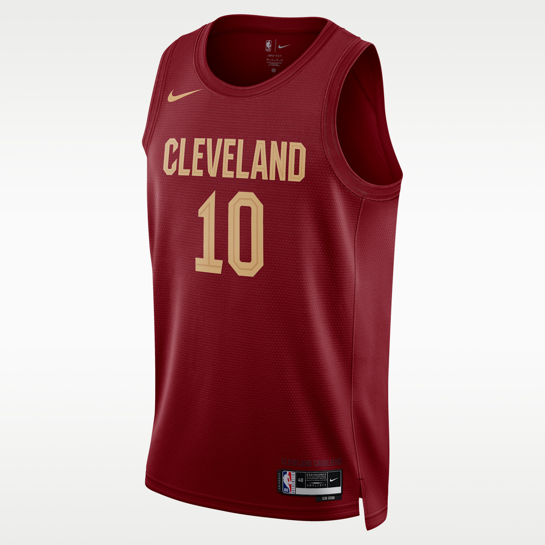 Jersey Nike Dri-FIT de la NBA Swingman para hombre Cleveland Cavaliers Icon Edition - Rojo team
