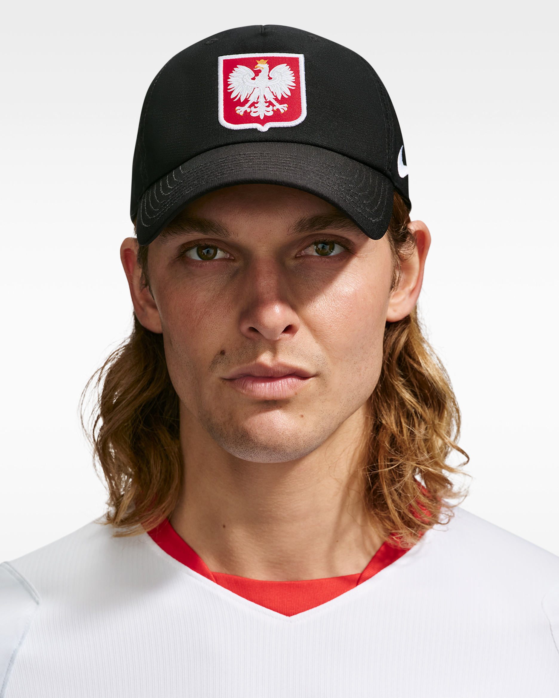 Casquette Nike Club Poly 5P Pologne 2026/27 Club Cap Poly 5P - Noir/Blanc