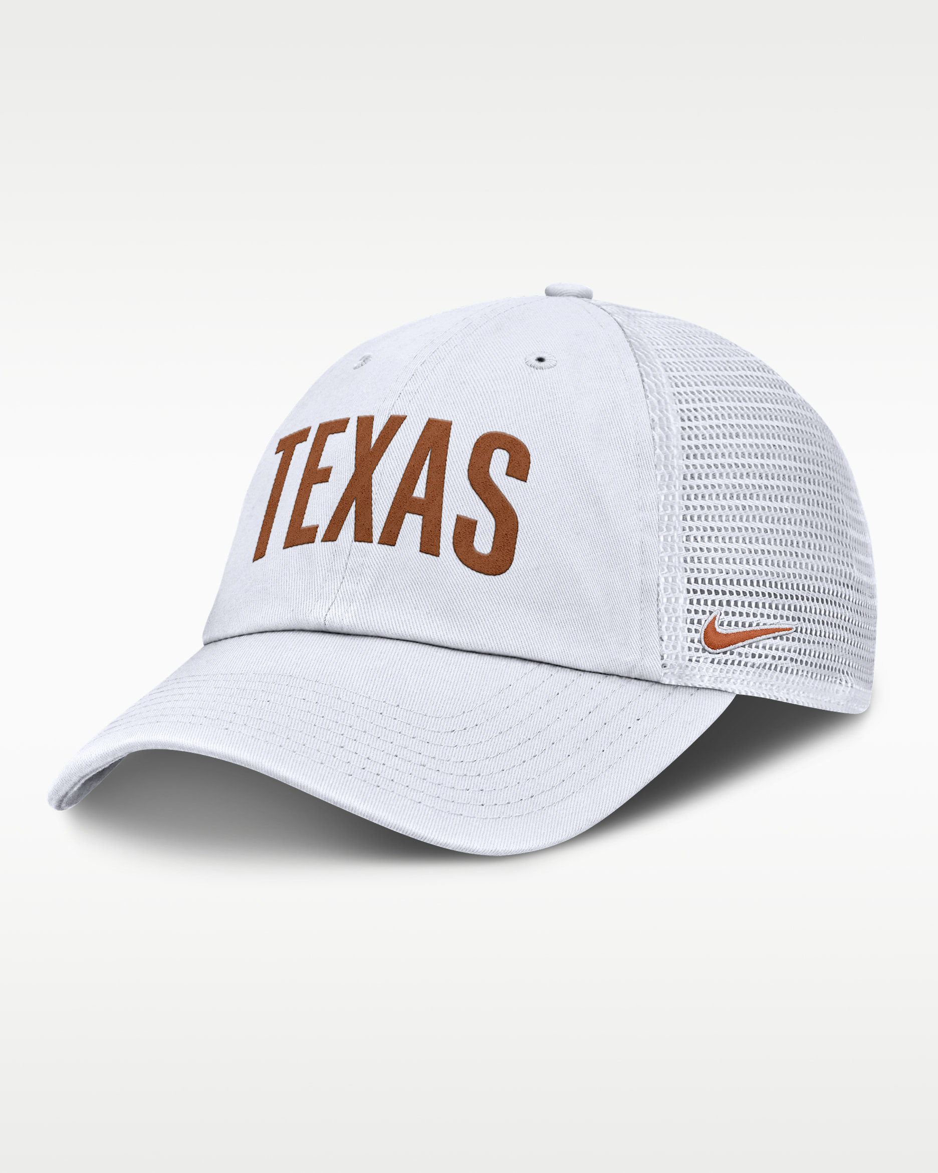 Texas Primetime Campus Club Men's Nike College Trucker Adjustable Hat - White