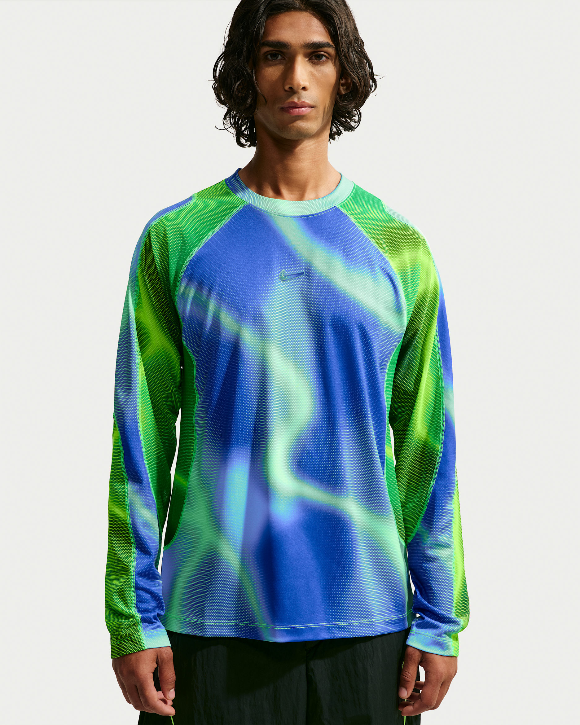 Nike Project F.R.O.G. Men's Dri-FIT Long-Sleeve Gleam Top - Old Royal/Illusion Green/Old Royal/Illusion Green