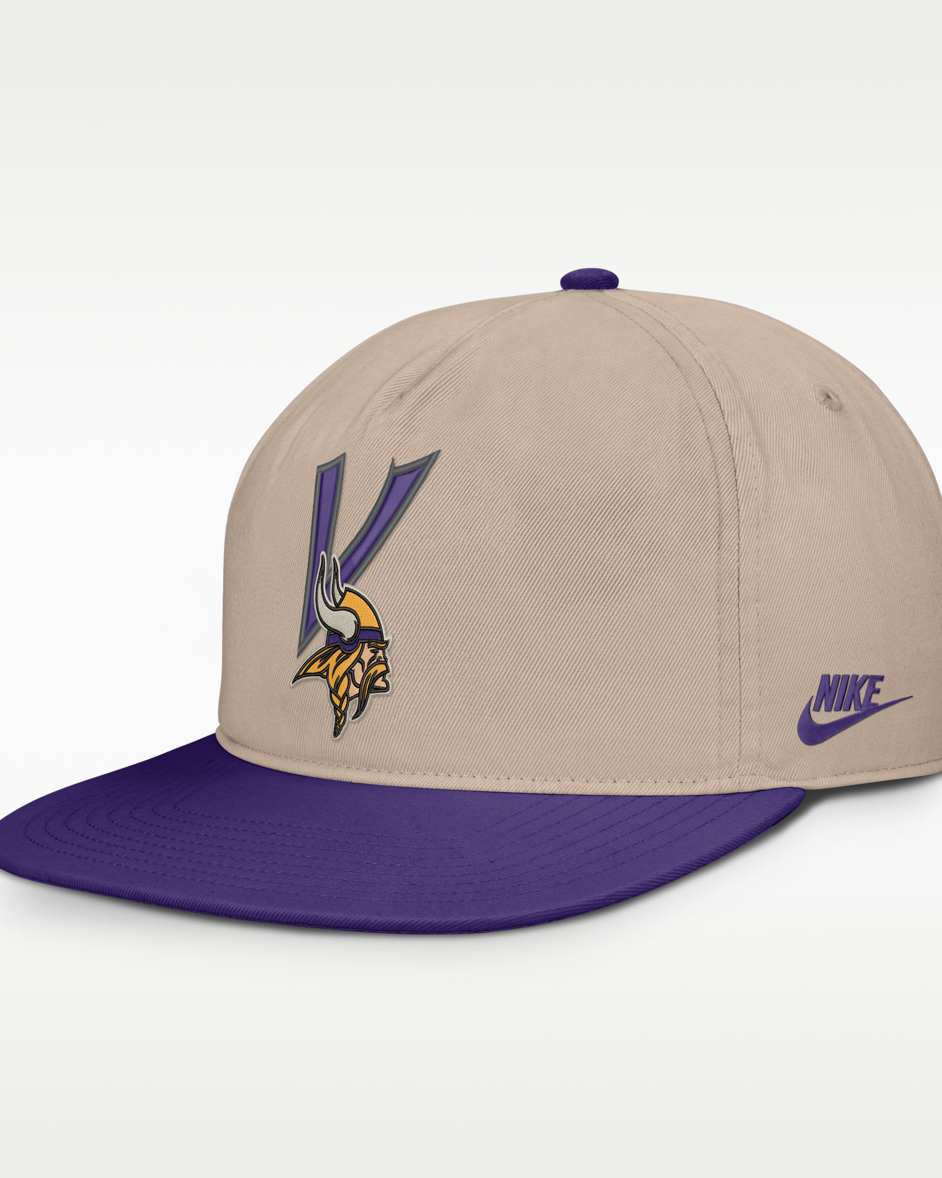 Minnesota Vikings Rewind Pro Men's Nike NFL Adjustable Hat - Sand