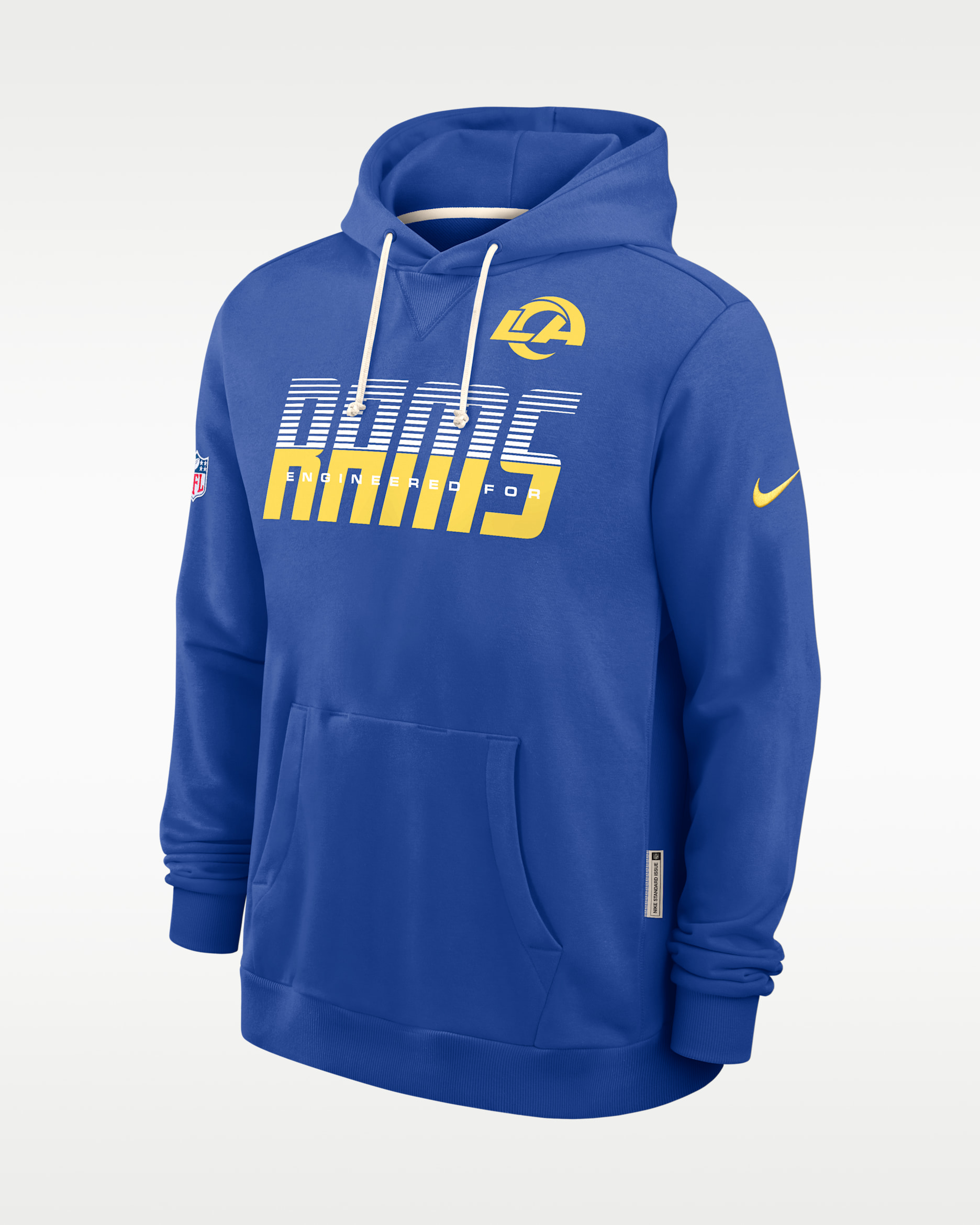 Los Angeles Rams Sideline Standard Issue Men's Nike Dri-FIT NFL Pullover Hoodie - Royal