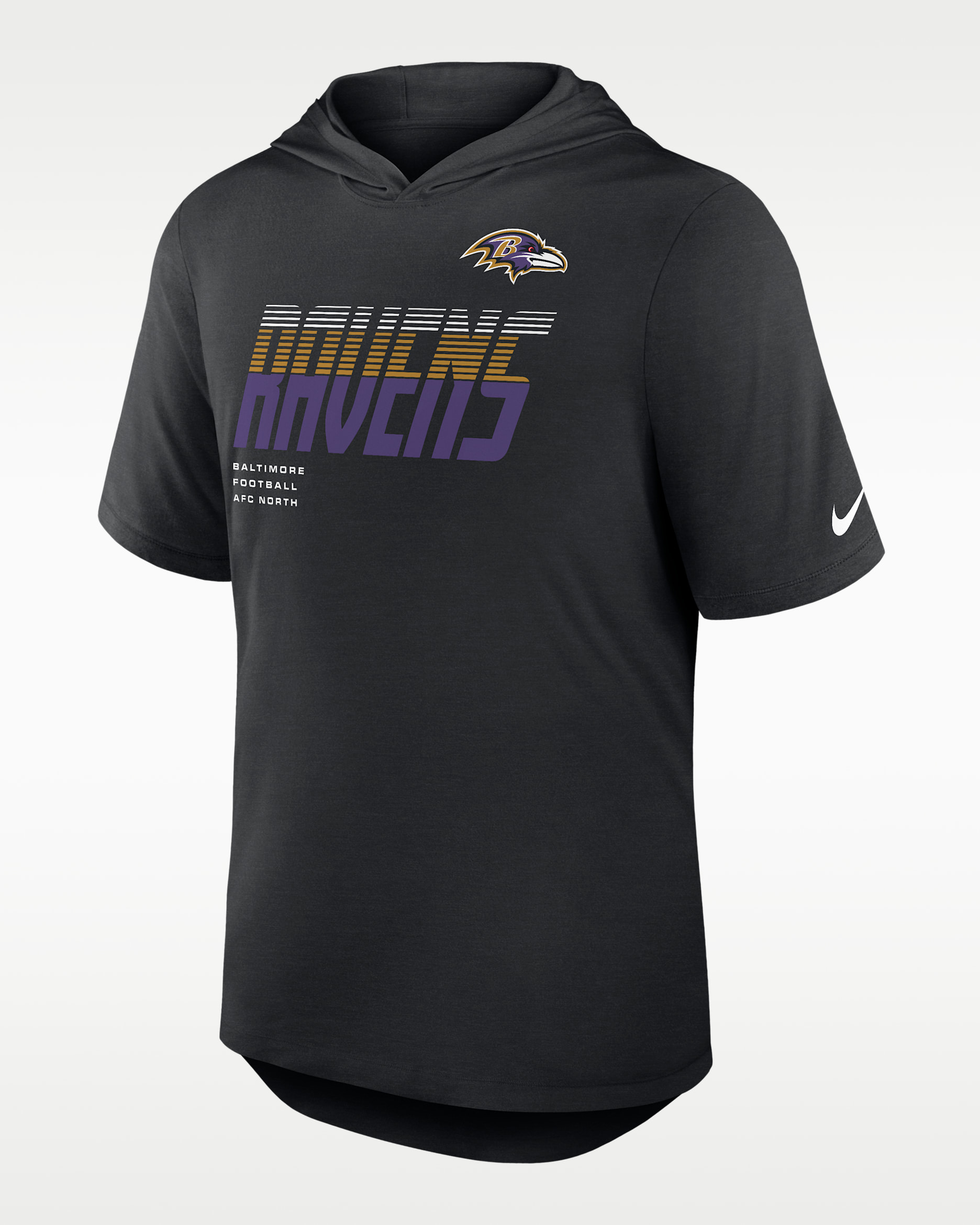 Playera Nike Dri-FIT de la NFL con gorro para hombre Baltimore Ravens - Negro