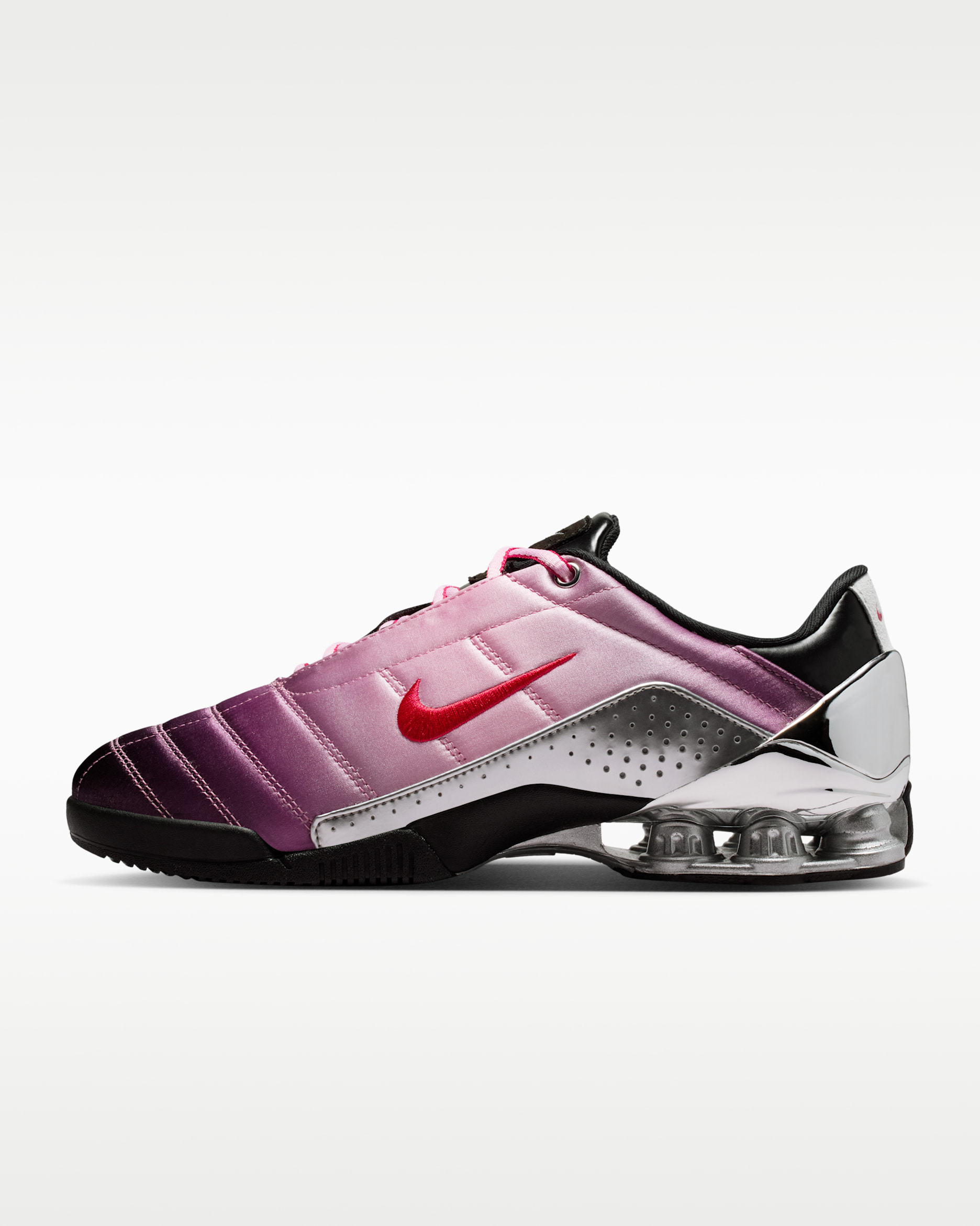 Tenis para mujer Nike Total90 Shox Magia x Forget-me-nots - Rosa tímido/Negro/Plata metalizado/Rojo universitario