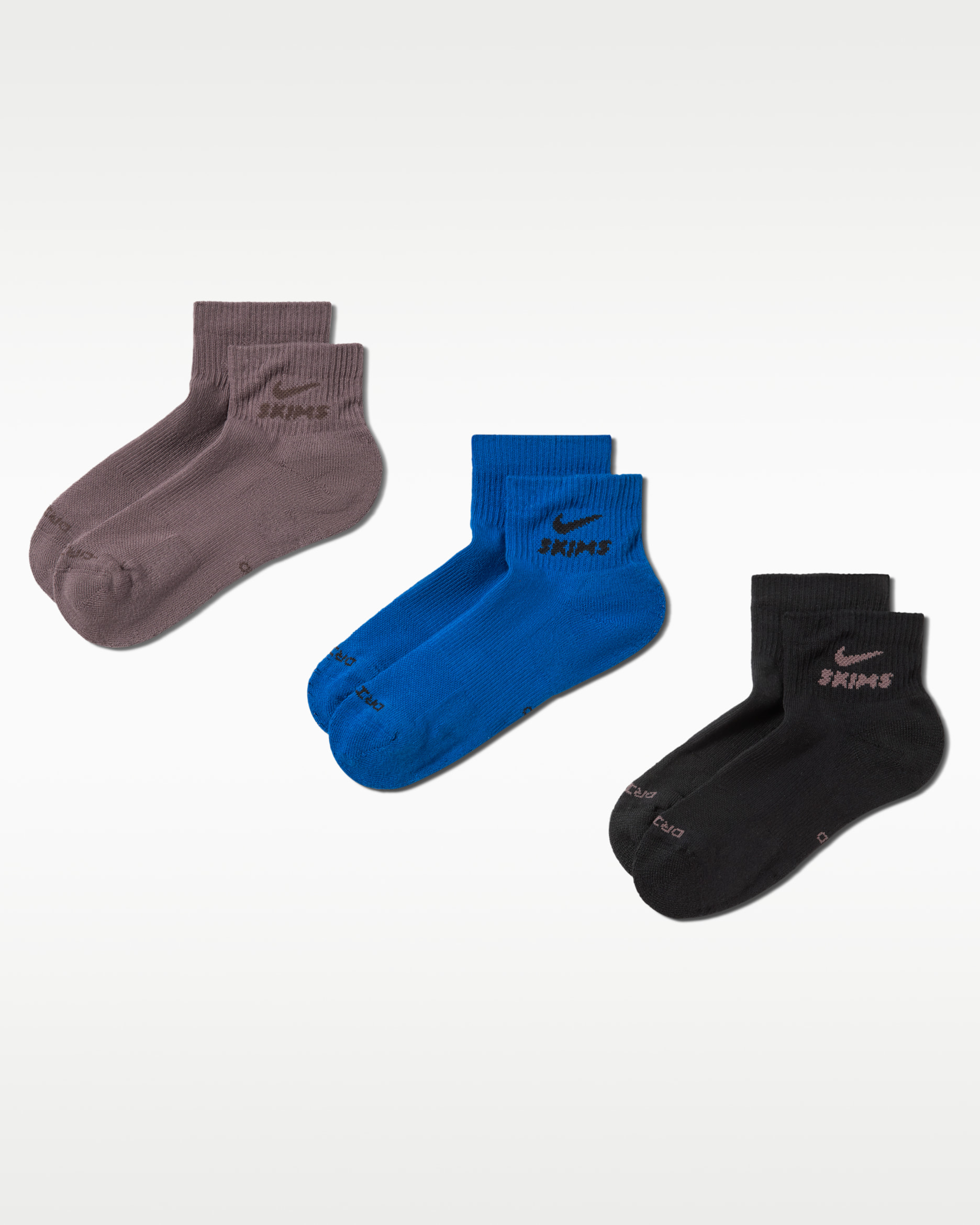 NikeSKIMS Dri-FIT quartersokken (3 paar) - Meerkleurig