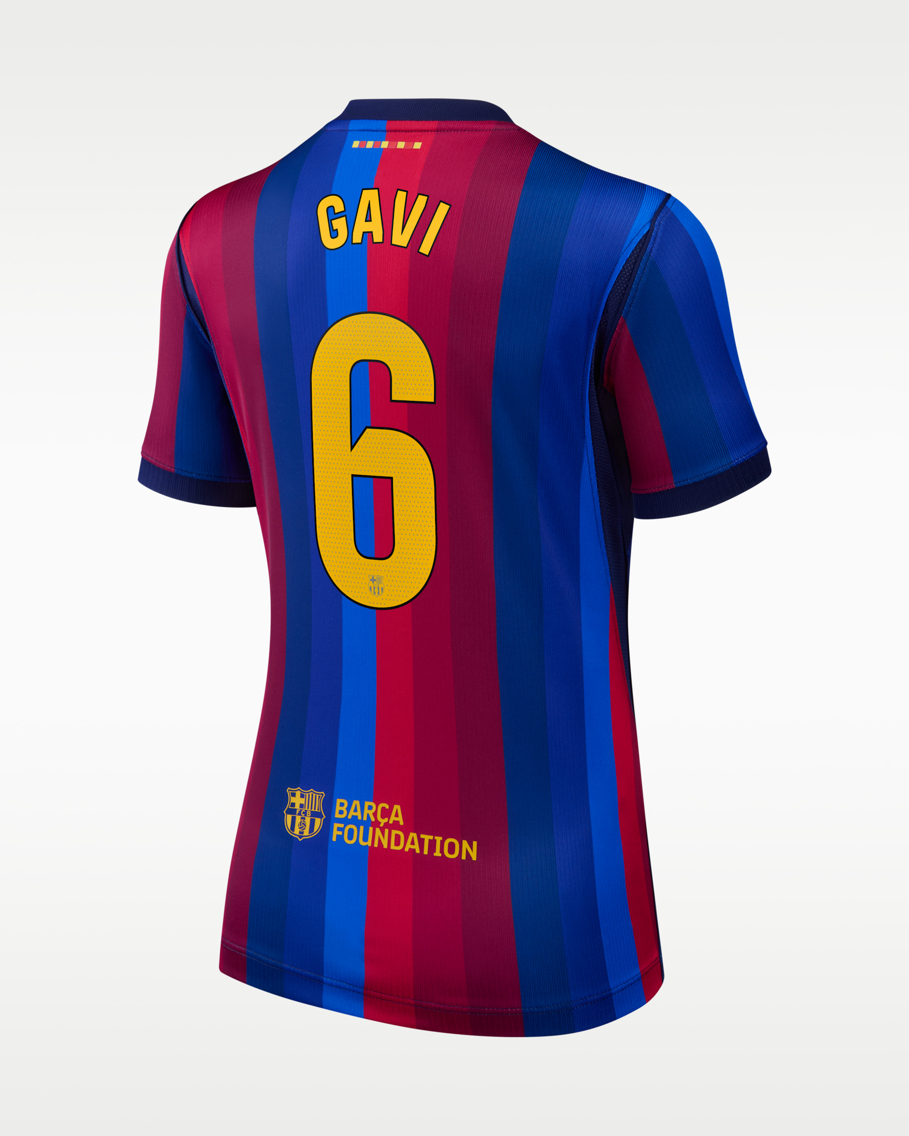 Gavi FC Barcelona 2026/27 Stadium Home Women's Nike Dri-FIT Soccer Jersey - Red